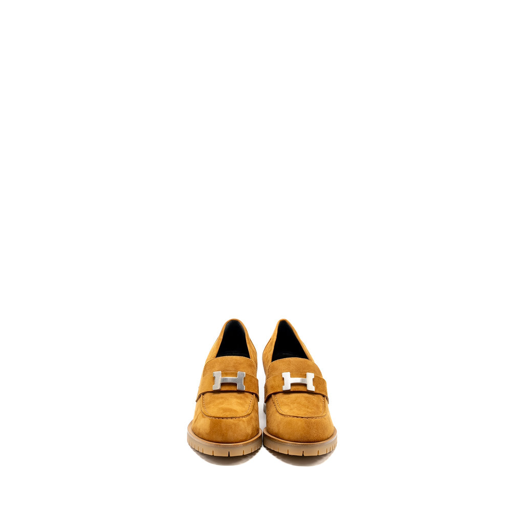 HERMES ESCARPIN FOCH PUMP CHEVRE VELOURS SHW