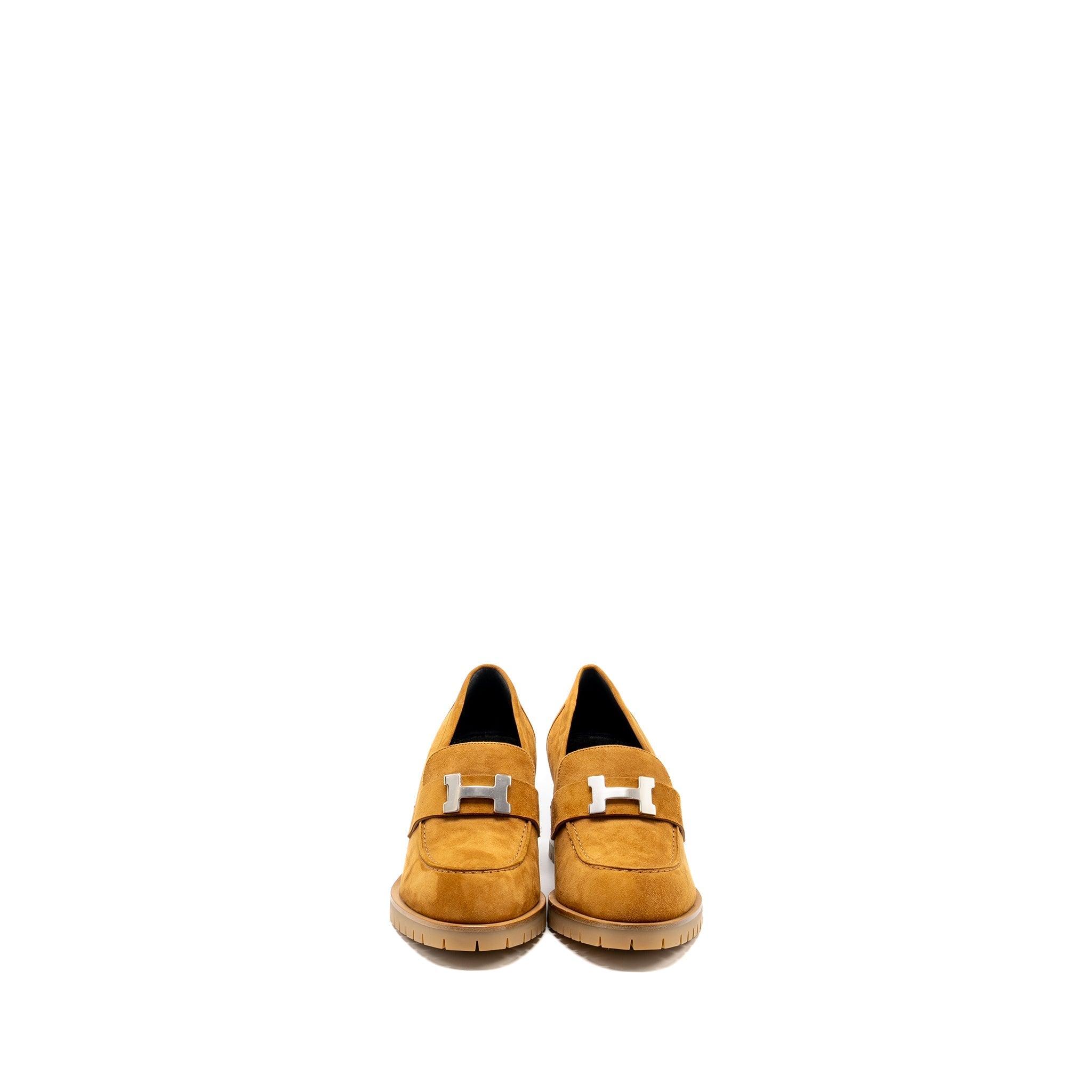 HERMES ESCARPIN FOCH PUMP CHEVRE VELOURS SHW