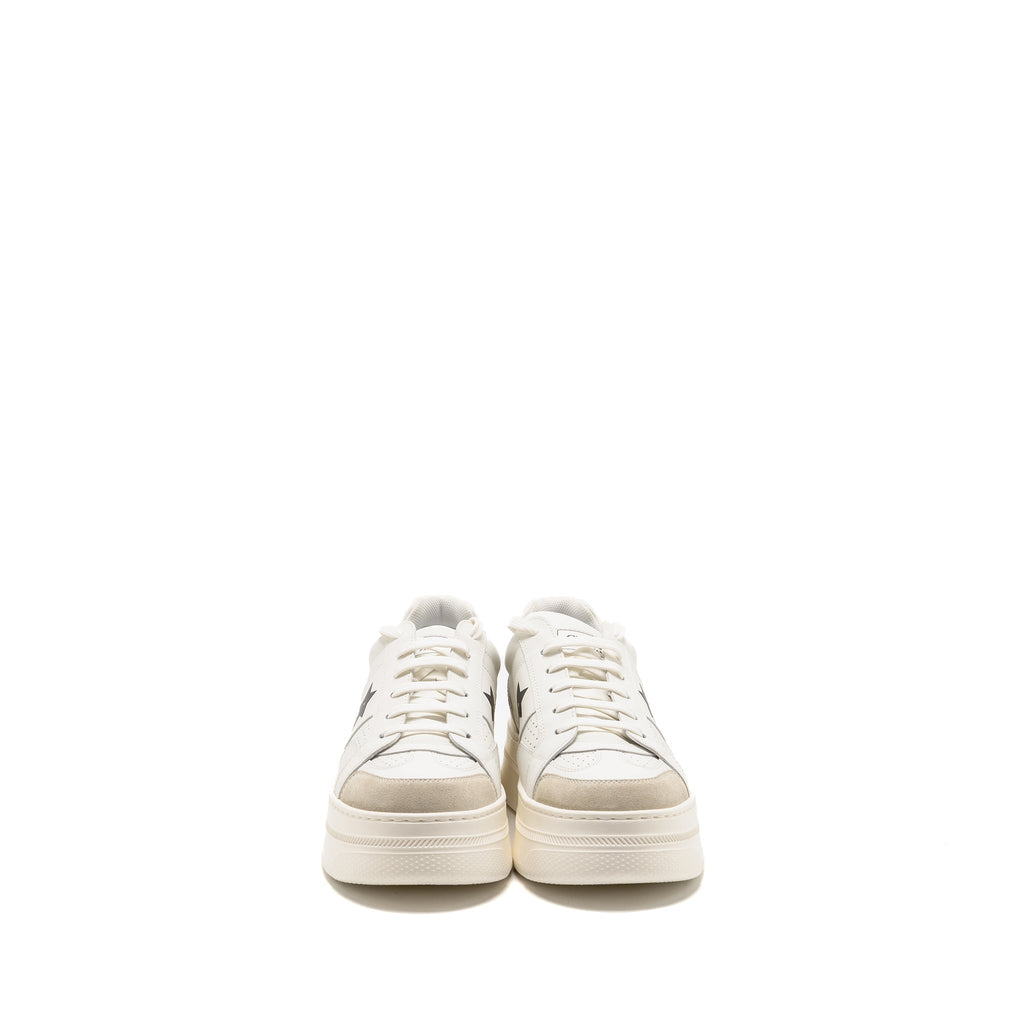 DIOR DIOR STAR PLATFORM SNEAKER CALFSKIN/SUEDE WHITE/BLACK