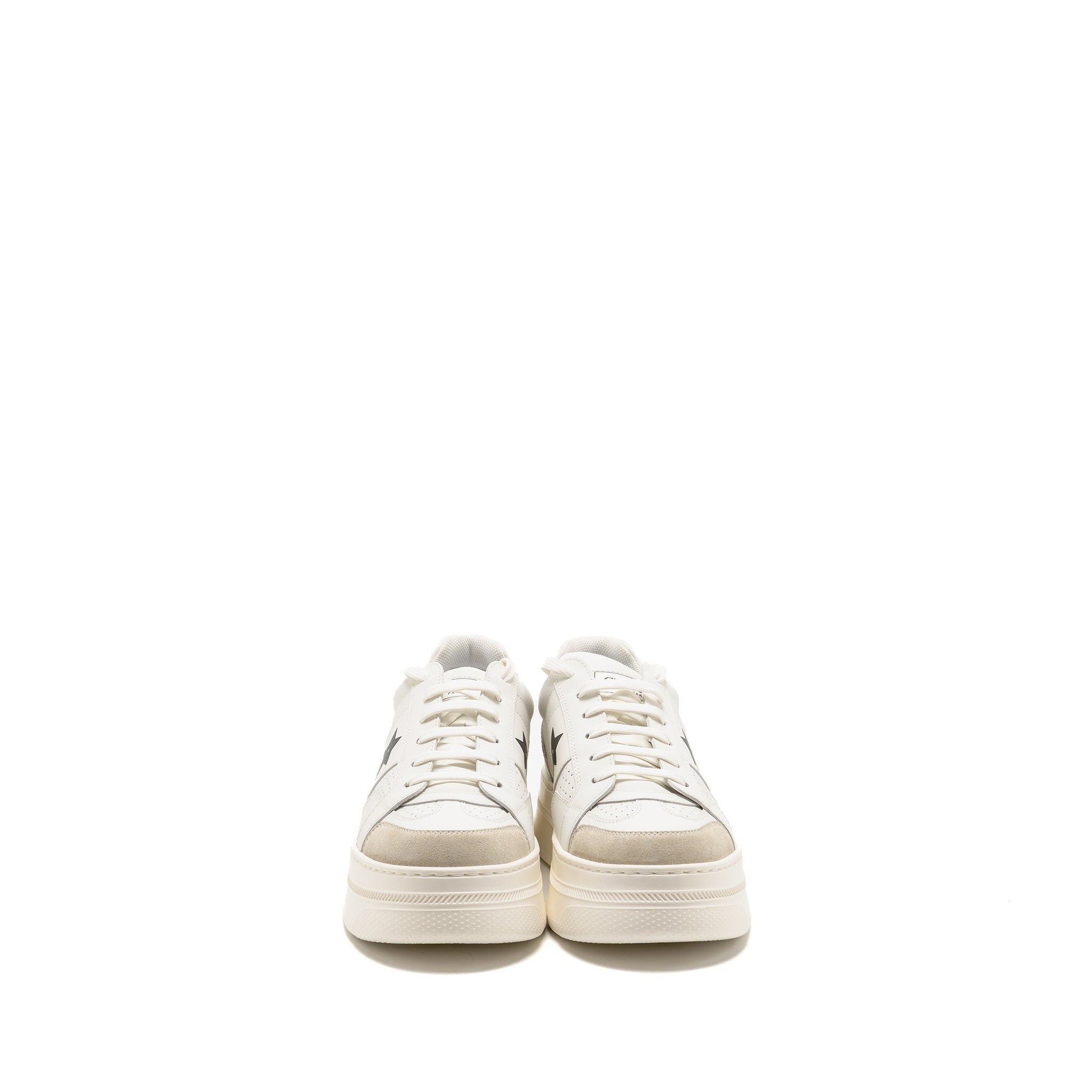 DIOR DIOR STAR PLATFORM SNEAKER CALFSKIN/SUEDE WHITE/BLACK