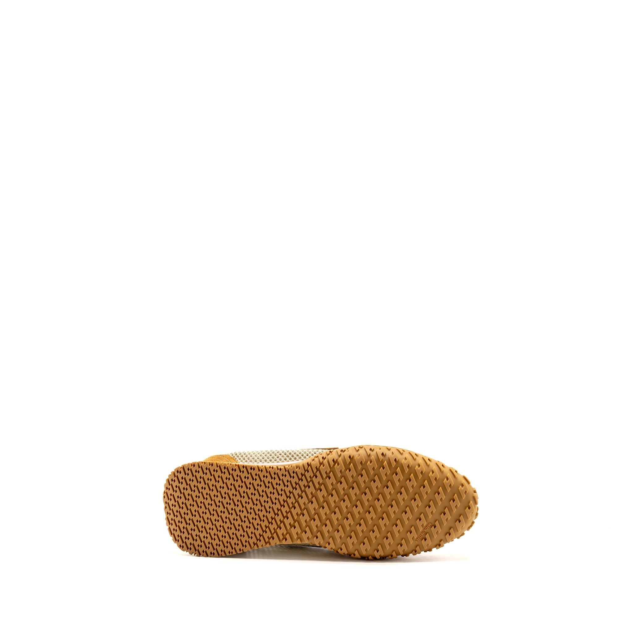 HERMES FEMME JET SNEAKER CROCHET KNIT/SUEDE GOATSKIN BEIGE LIN/NATUREL