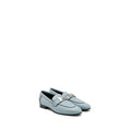 HERMES PARIS MOCASSINS CALFSKIN LEATHER VERT D’EAU