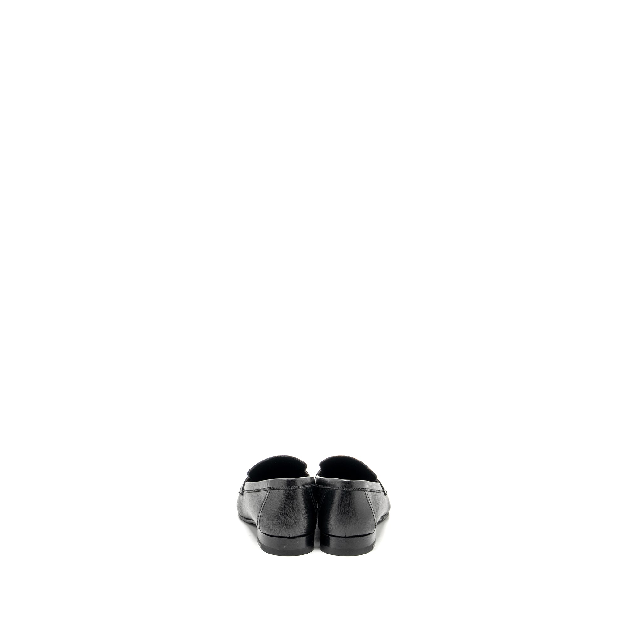 HERMES MOCASSIN FEMME PARIS LOAFER BLACK/ROSE SHW