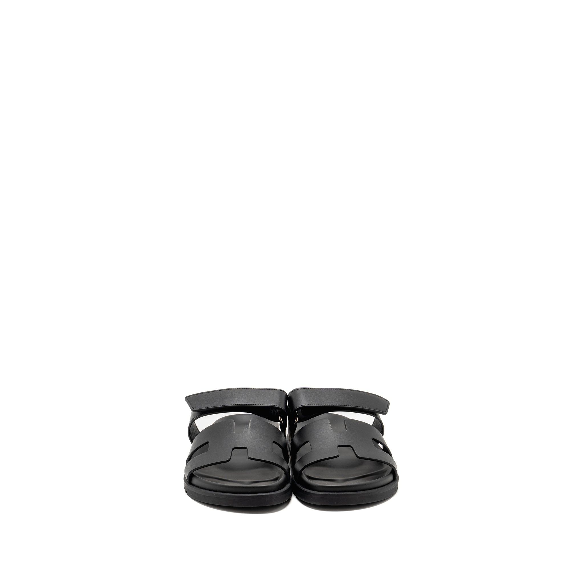 HERMES CHYPRE SANDAL CALFSKIN BLACK