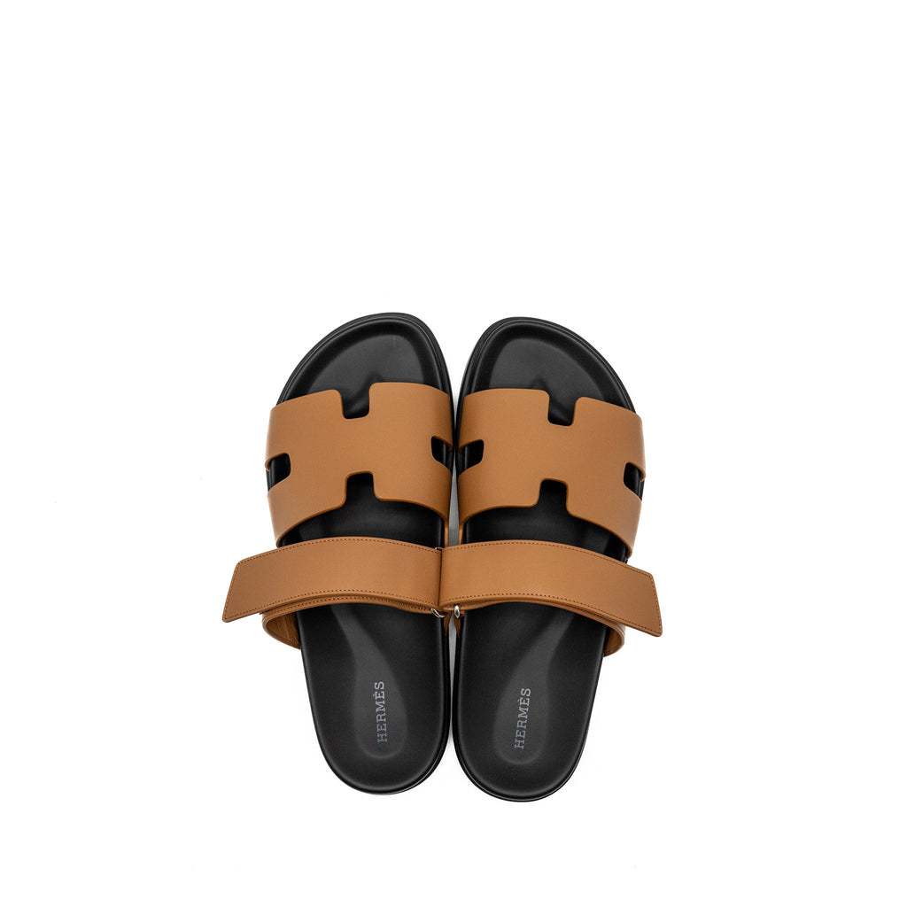 HERMES MEN’S CHYPRE SANDALS NATUREL