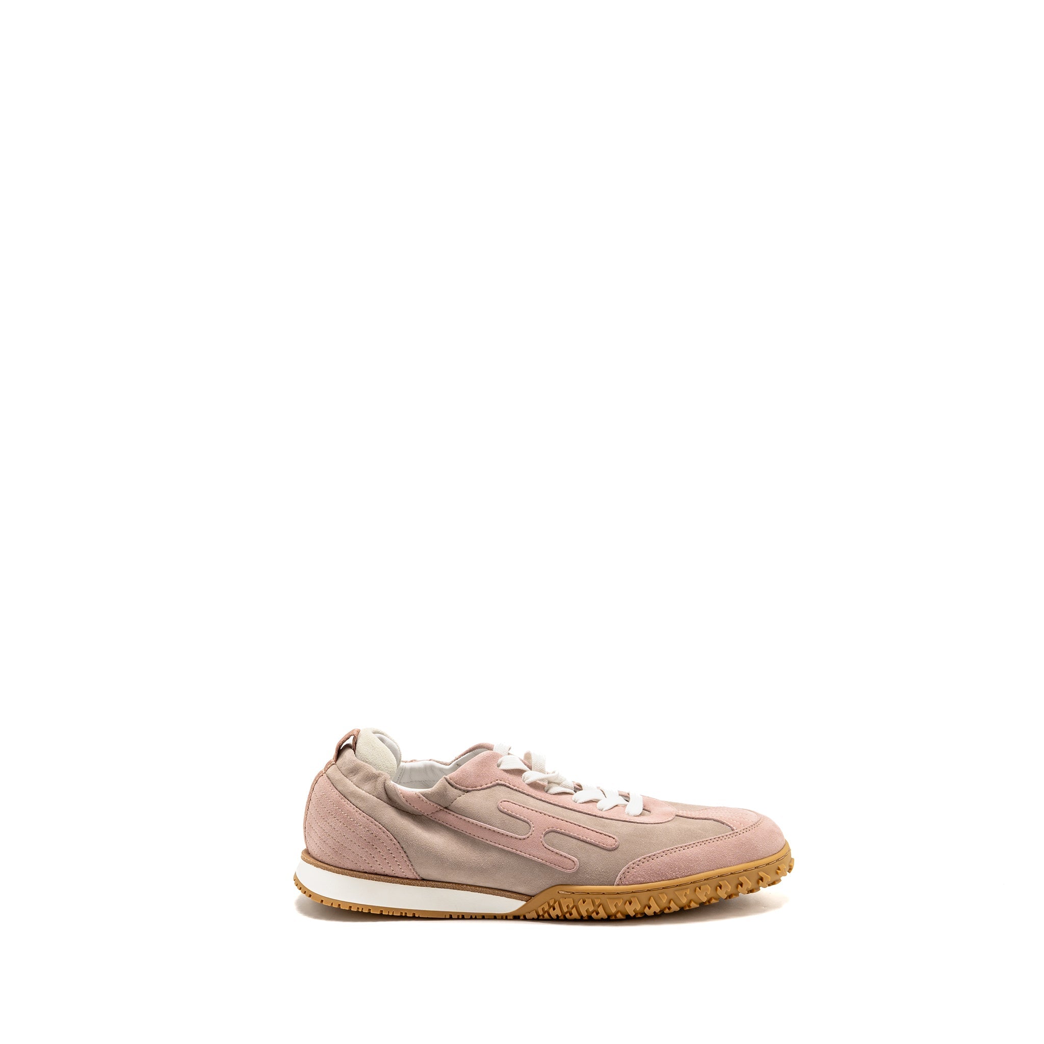 HERMES FEMME JET SNEAKER SUEDE GOATSKIN ROSE CANCAN/ROSE AQUARELLE