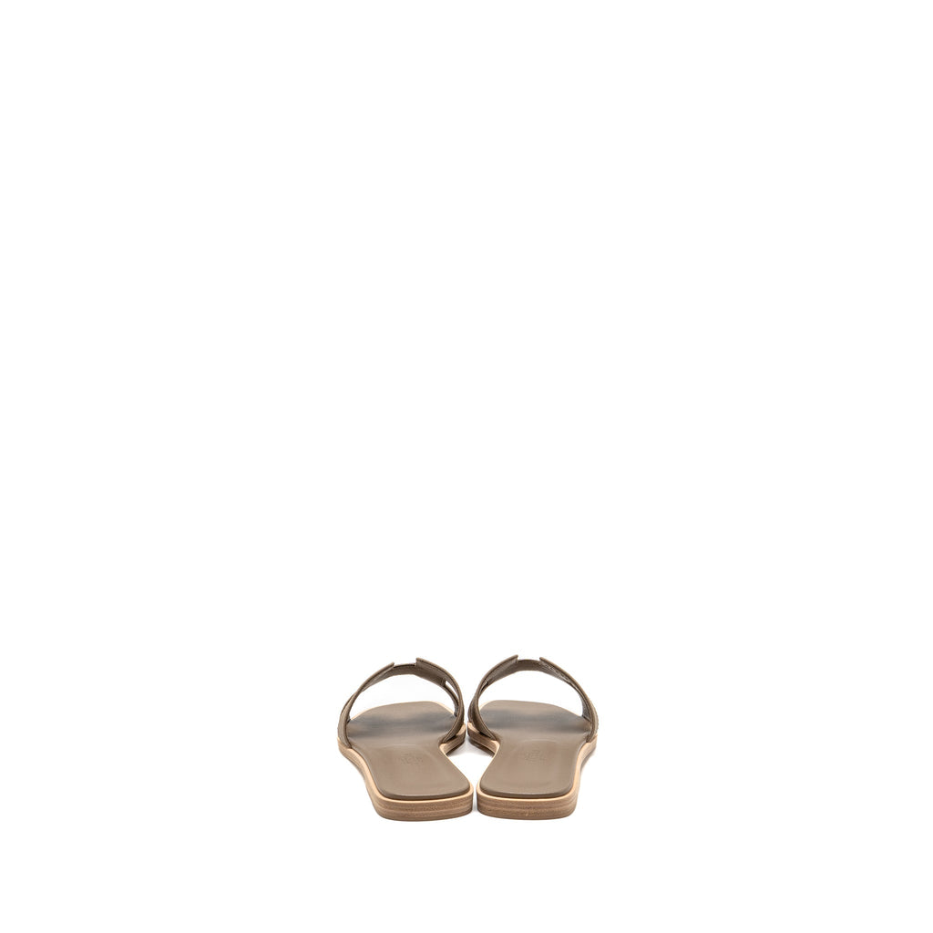 HERMES ORAN SANDALS EPSOM ETOUPE