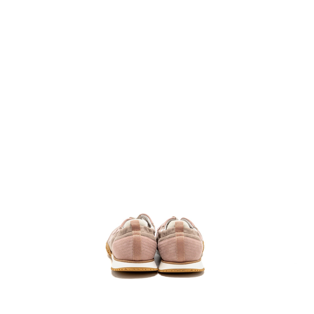 HERMES FEMME JET SNEAKER SUEDE GOATSKIN ROSE CANCAN/ROSE AQUARELLE