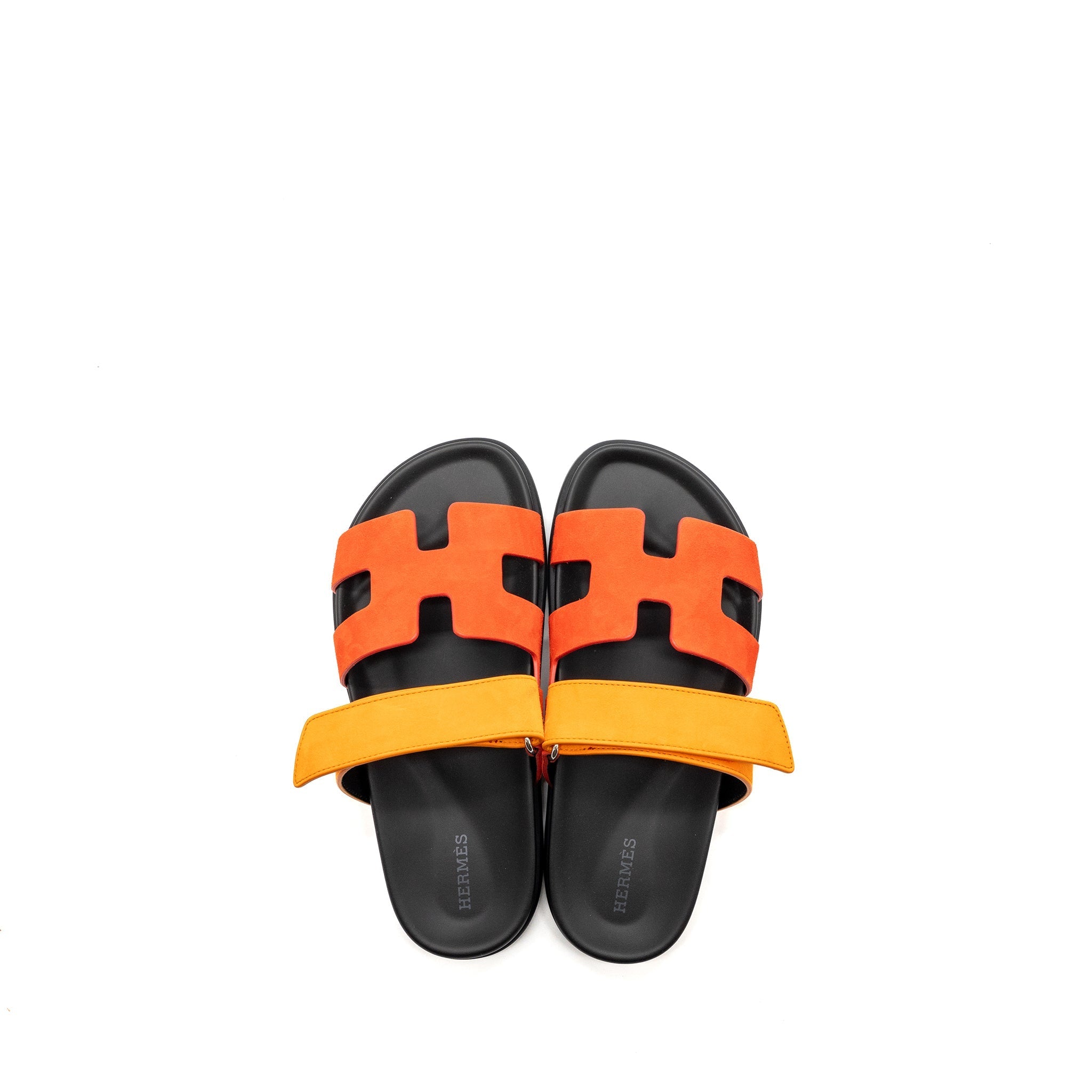 HERMES CHYPRE SANDAL SUEDE MULTICOLOUR