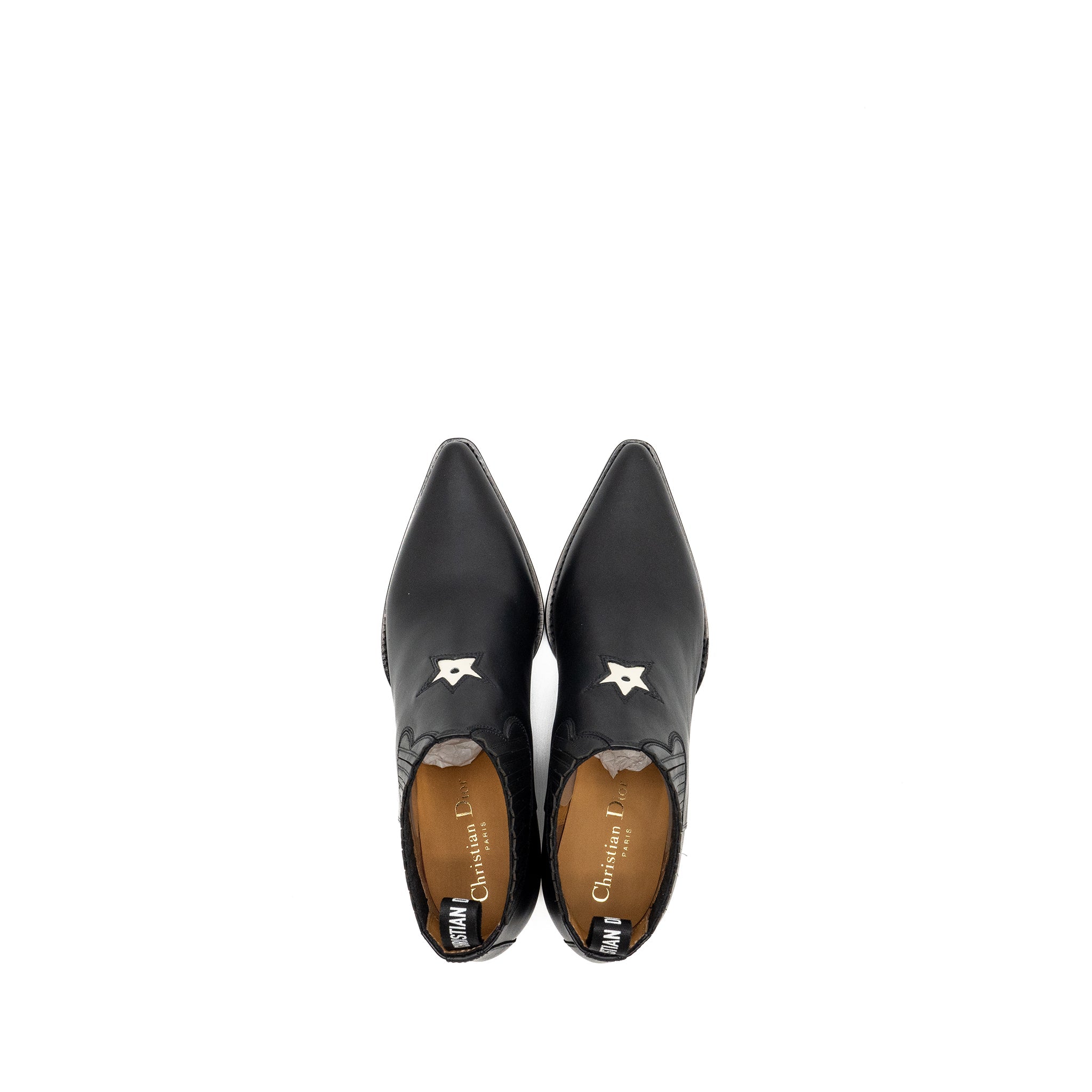 DIOR L.A HEELED ANKLE BOOTS BLACK