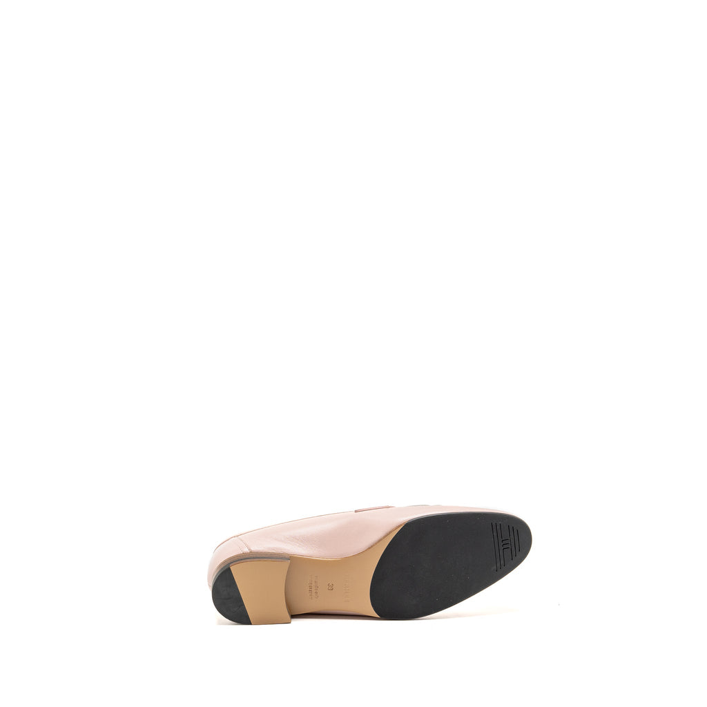 HERMES MOCASSINS ROYAL LOAFER CALFSKIN ROSE PORCELAINE SHW
