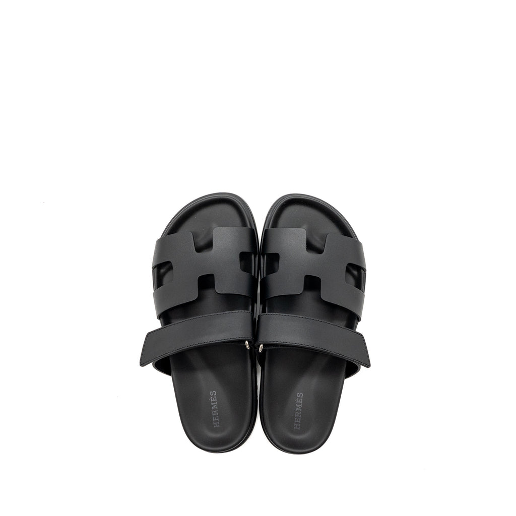 HERMES CHYPRE SANDAL BLACK SHW