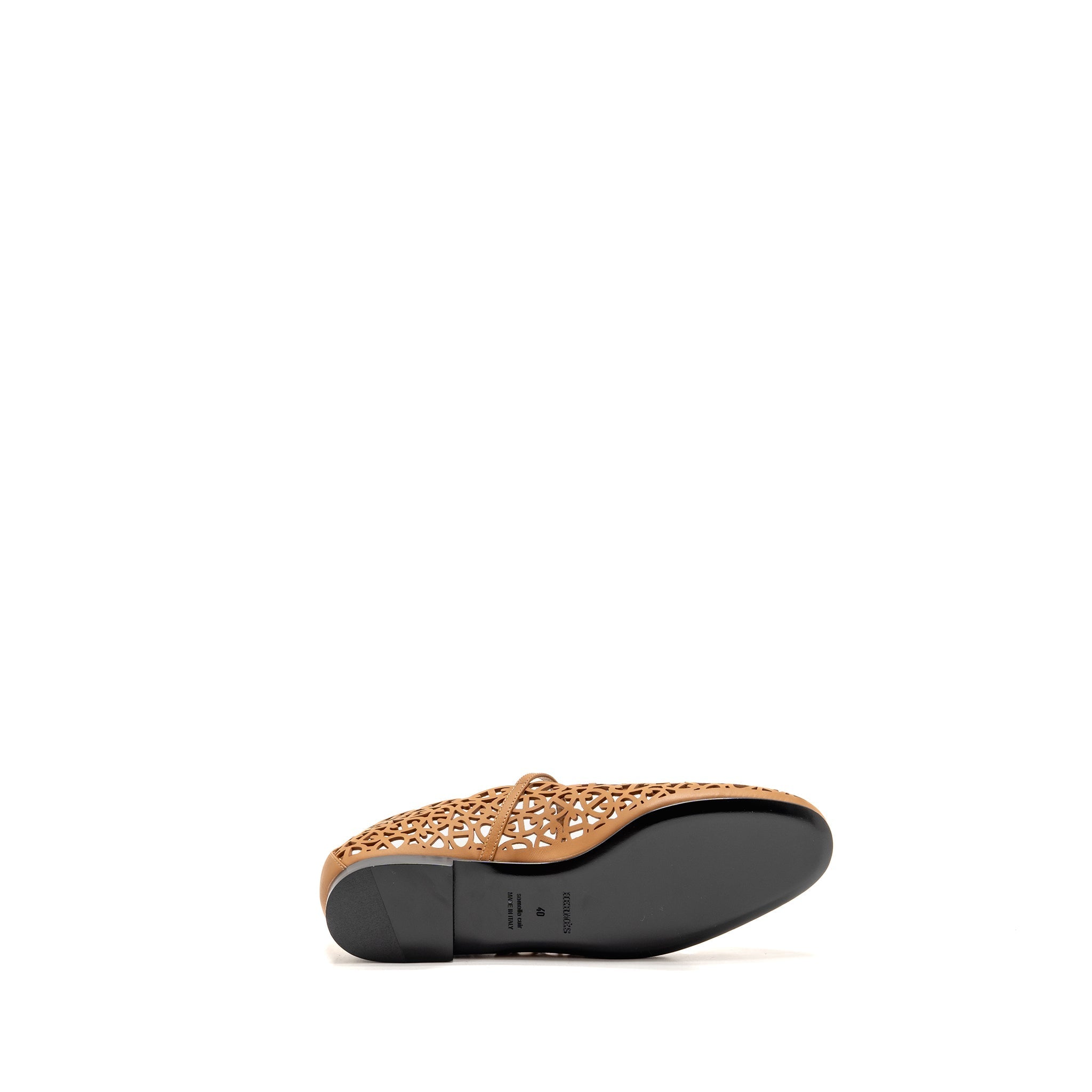 HERMES MELI BALLET FLAT CALFSKIN NATUREL SHW