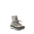 CHANEL 21K CC SNEAKERS SUEDE CALFSKIN/KNIT GREY/DARK GREY/LIGHT GREY SHW