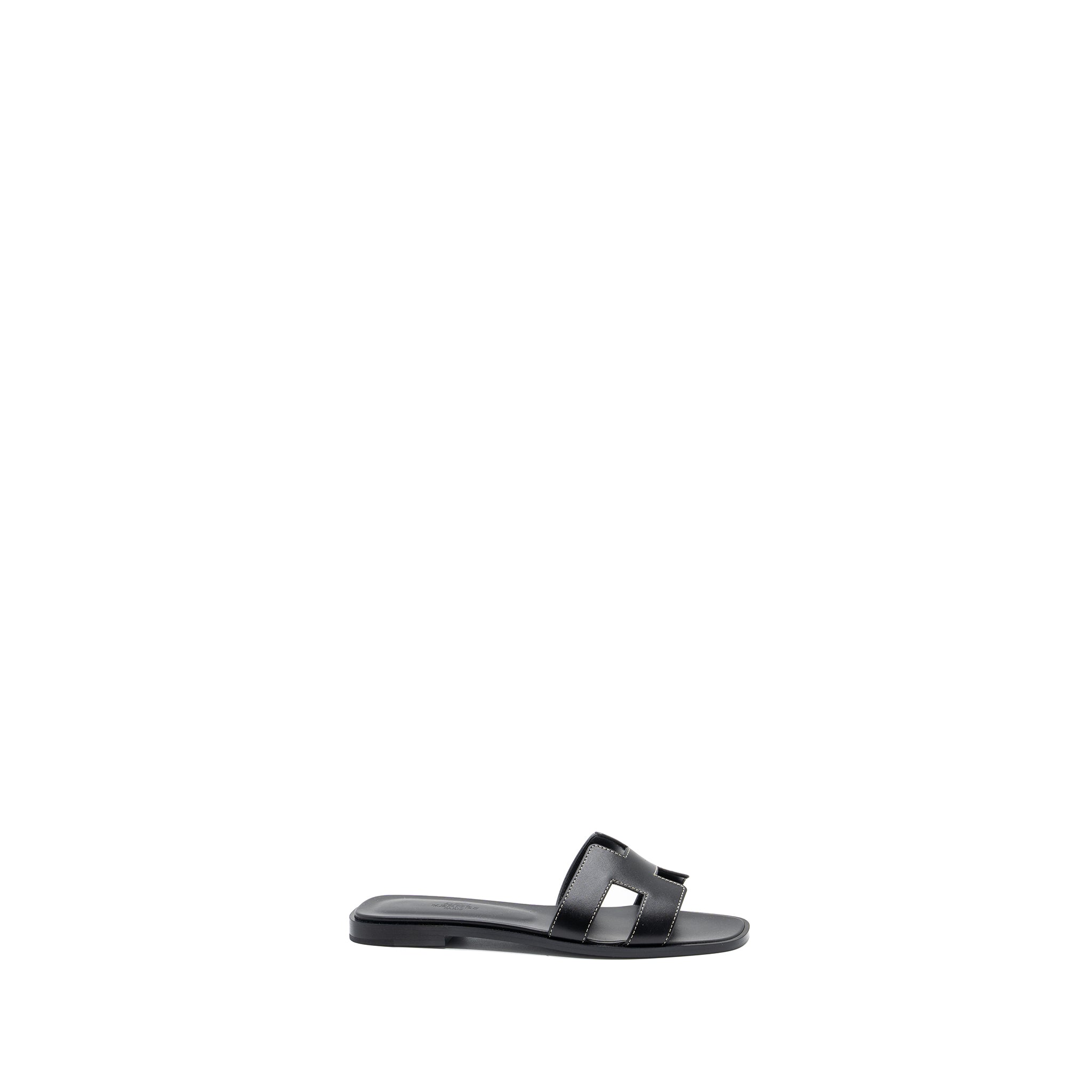 HERMES ORAN SANDAL BLACK