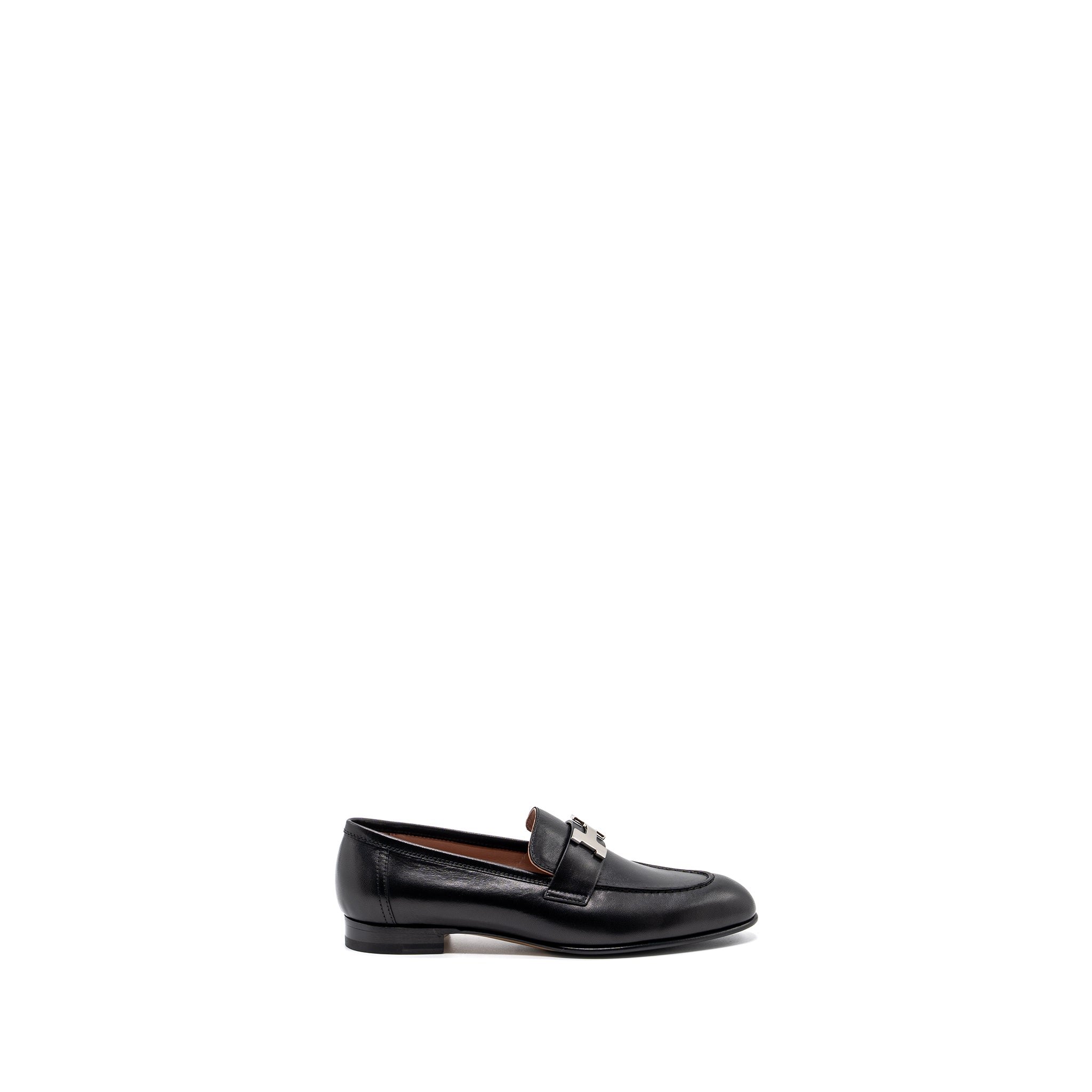 HERMES PARIS LOAFER GOATSKIN BLACK SHW