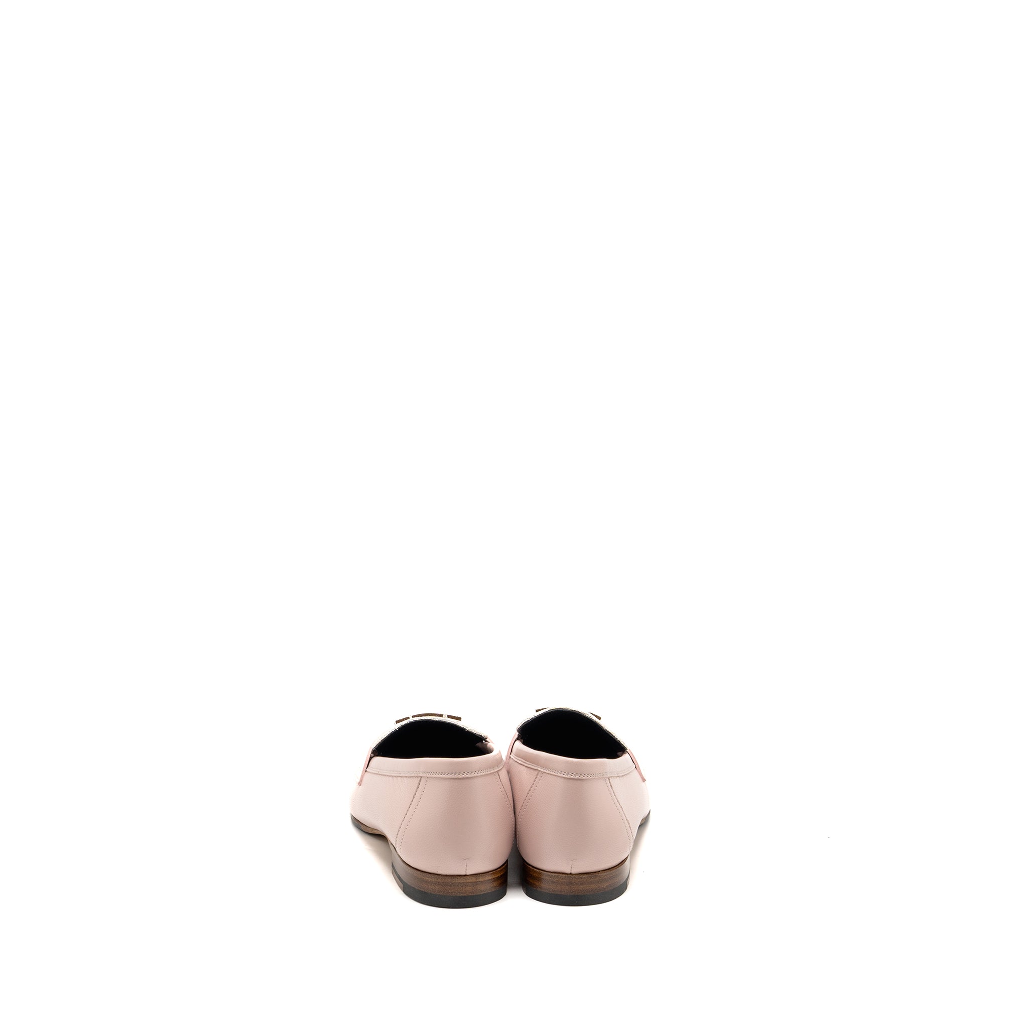 HERMES MOCASSINS ROYAL LOAFER CALFSKIN ROSE PORCELAINE SHW