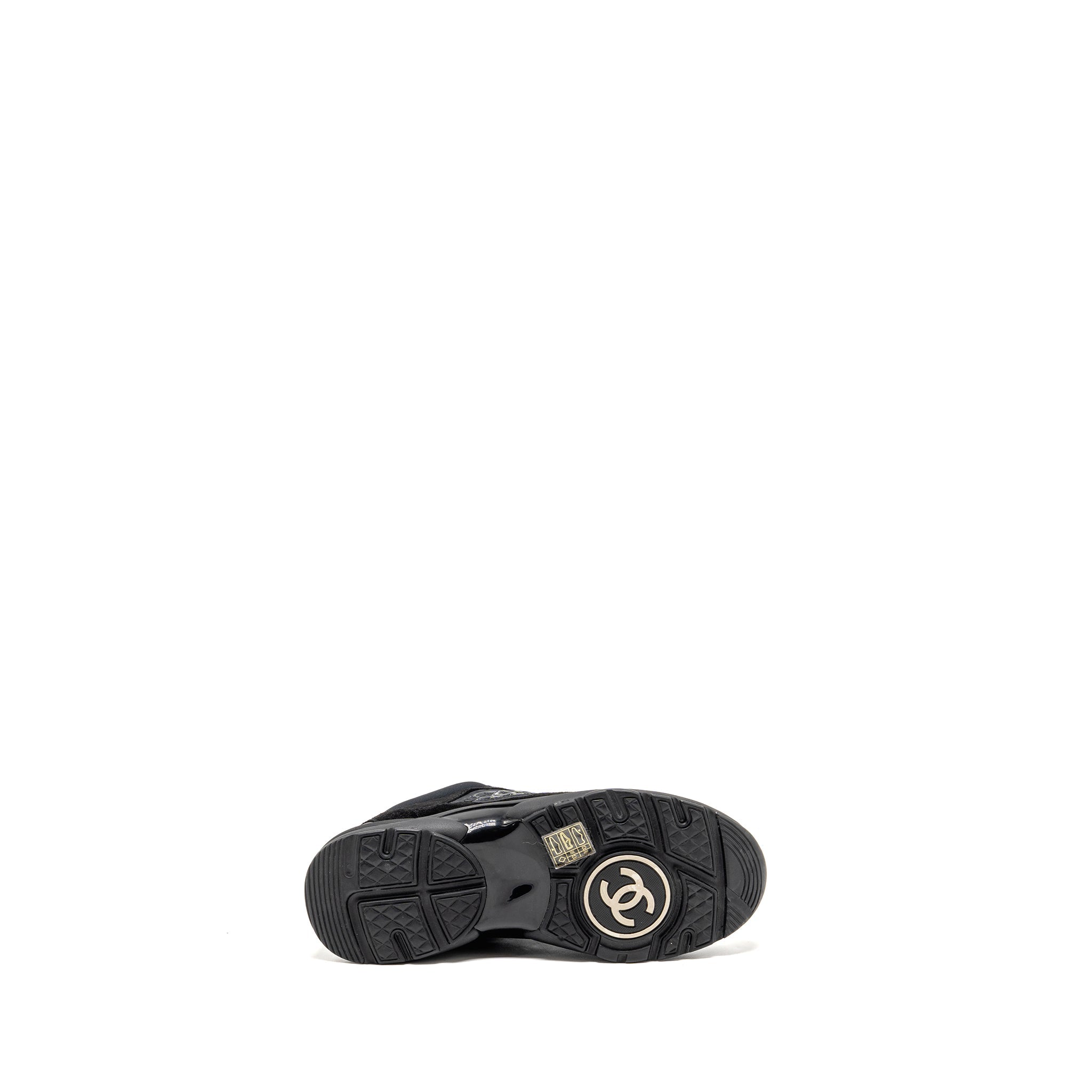 CHANEL CC SNEAKERS SUEDE/FABRIC BLACK