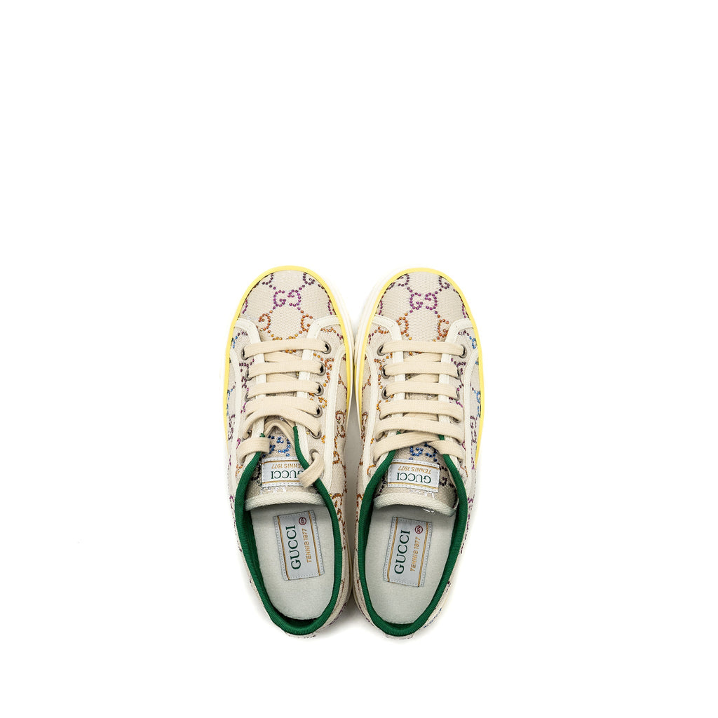 GUCCI TENNIS SNEAKER CANVAS/ CRYSTAL MULTICOLOUR