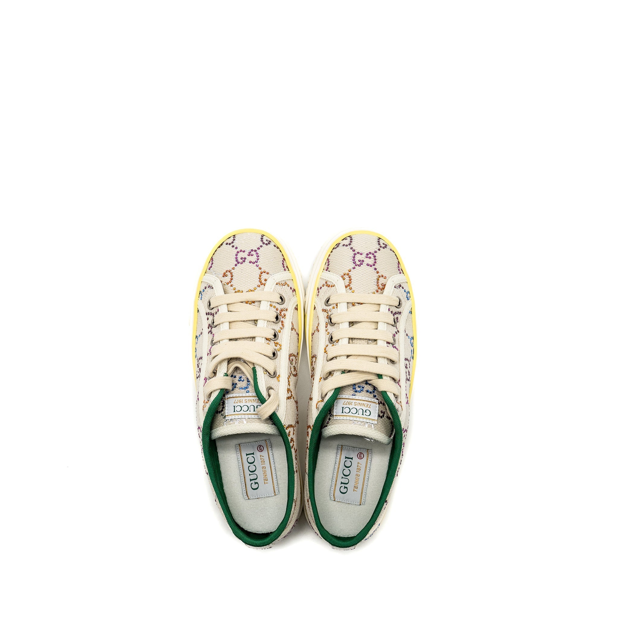 GUCCI TENNIS SNEAKER CANVAS/ CRYSTAL MULTICOLOUR