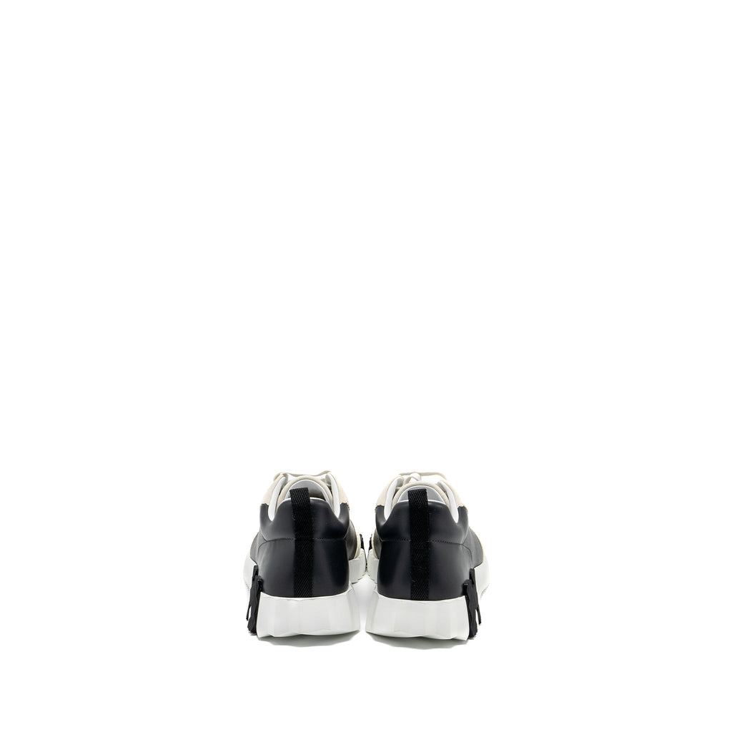 HERMES MEN’S BOUNCING SNEAKERS LEATHER BLACK/ WHITE MULTICOLOUR