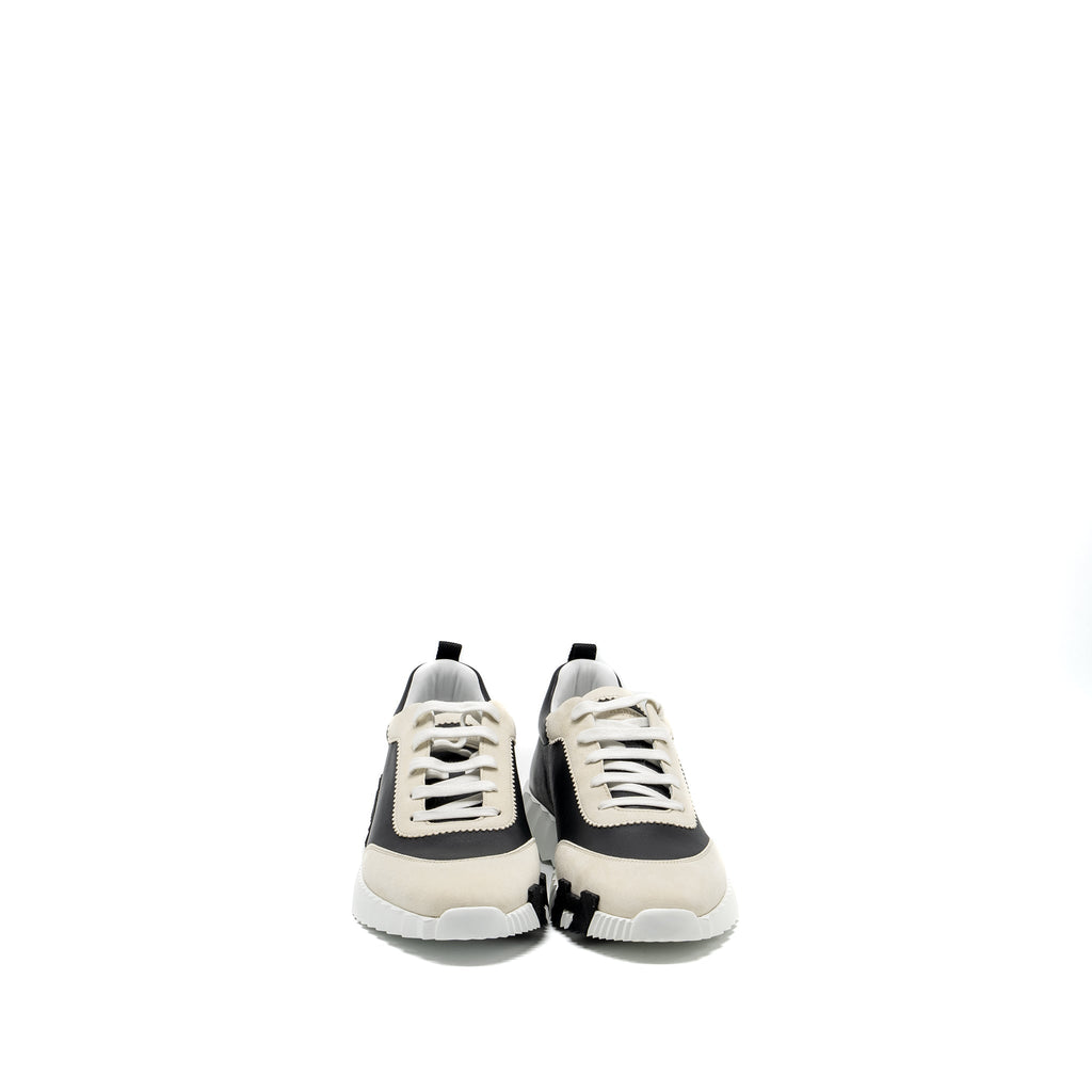 HERMES MEN’S BOUNCING SNEAKERS LEATHER BLACK/ WHITE MULTICOLOUR