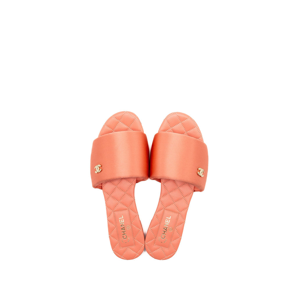 CHANEL 22P MULES/ SANDALS STAIN PINK