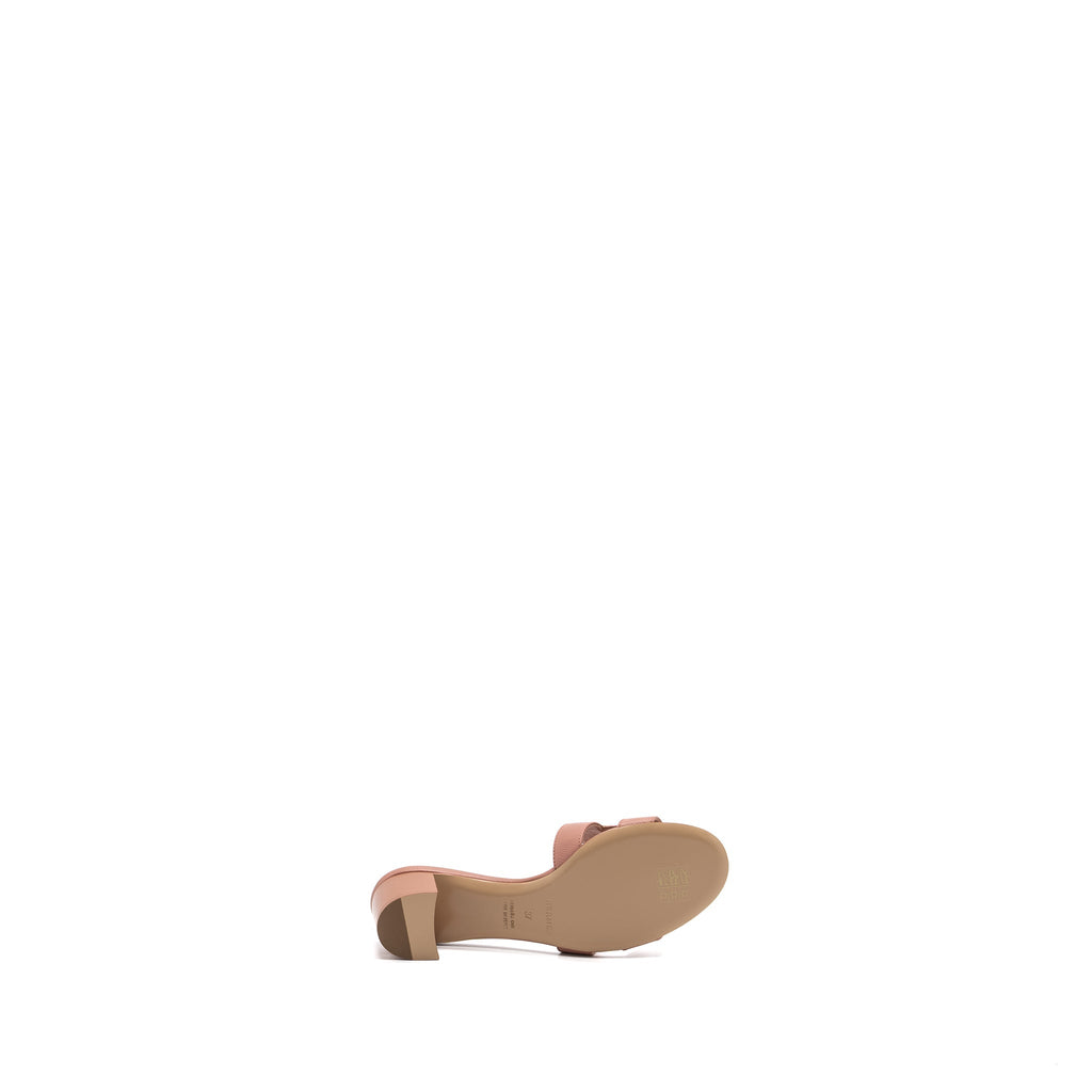 HERMES OASIS SANDALS EPSOM ROSE AUBE