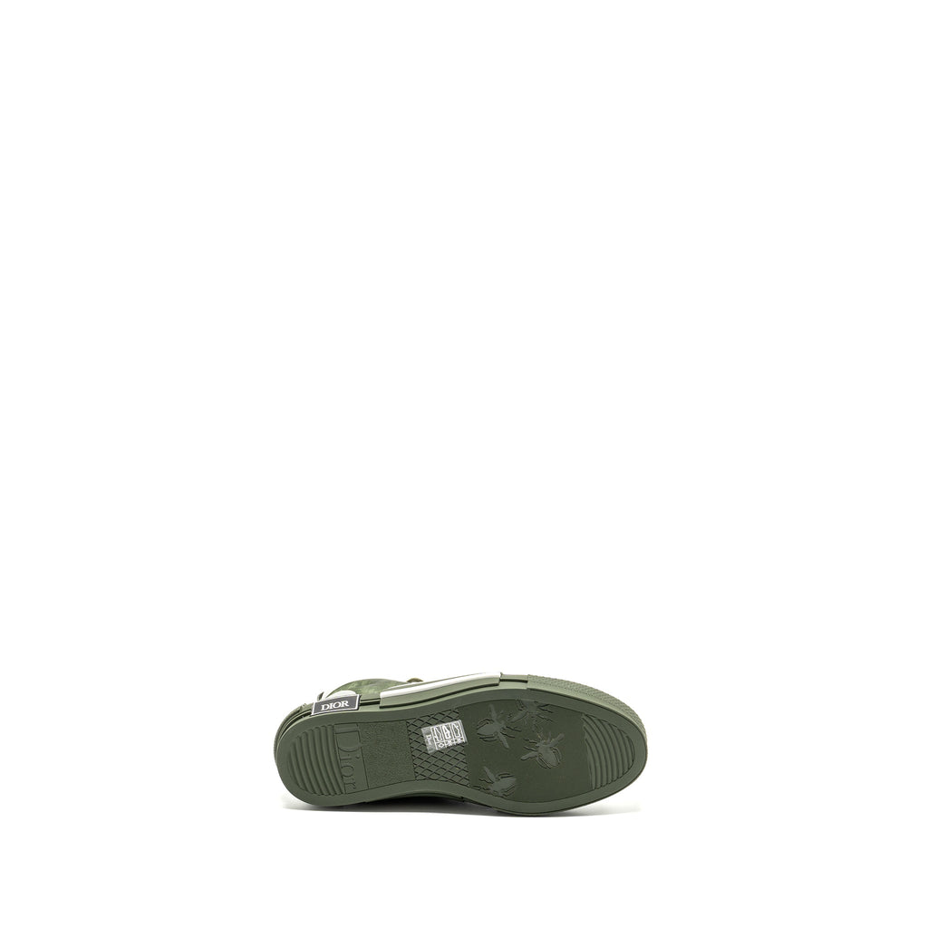 DIOR B23 OBLIQUE HIGH-TOP SNEAKER GREEN/OBLIQUE