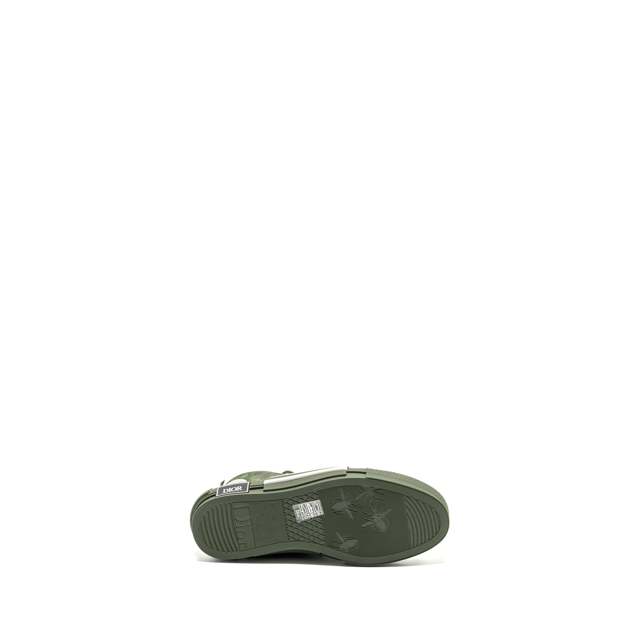 DIOR B23 OBLIQUE HIGH-TOP SNEAKER GREEN/OBLIQUE