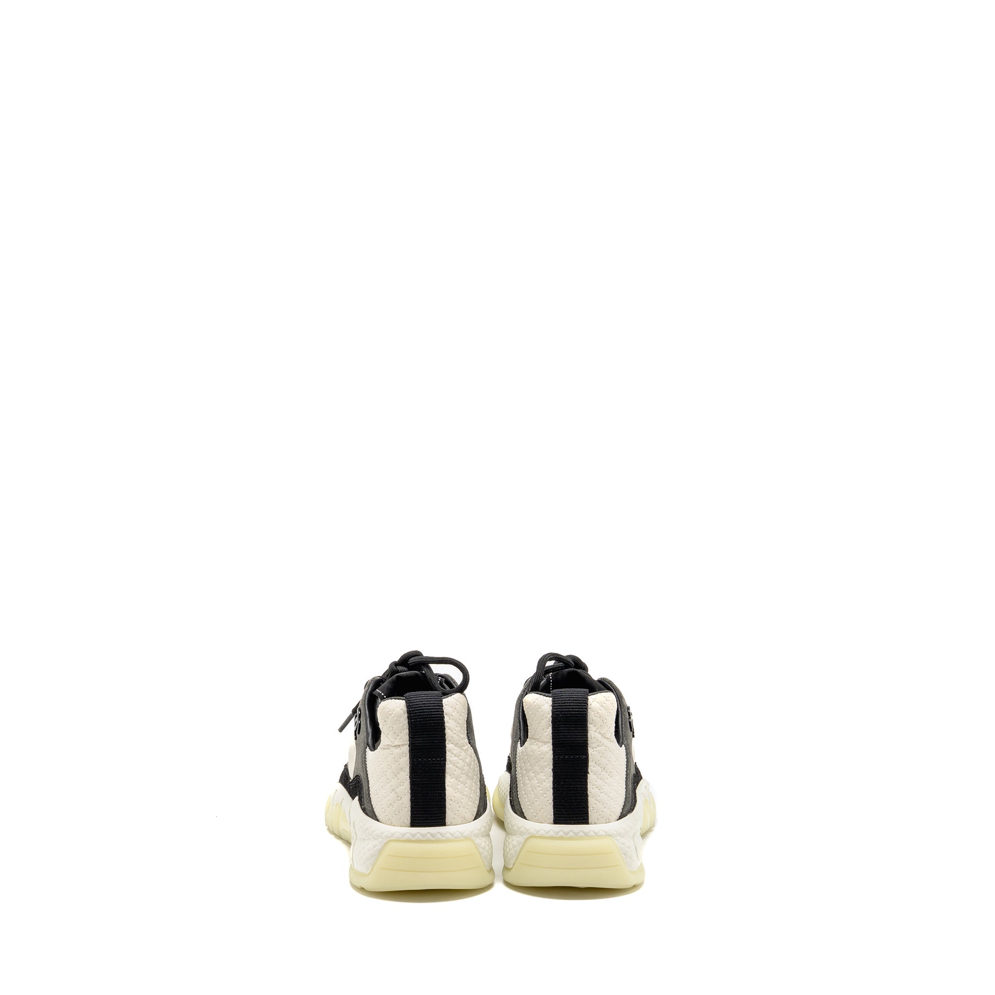 CHANEL CC AND LETTER LOGO SNEAKERS SUEDE/FABRIC BLACK/WHITE