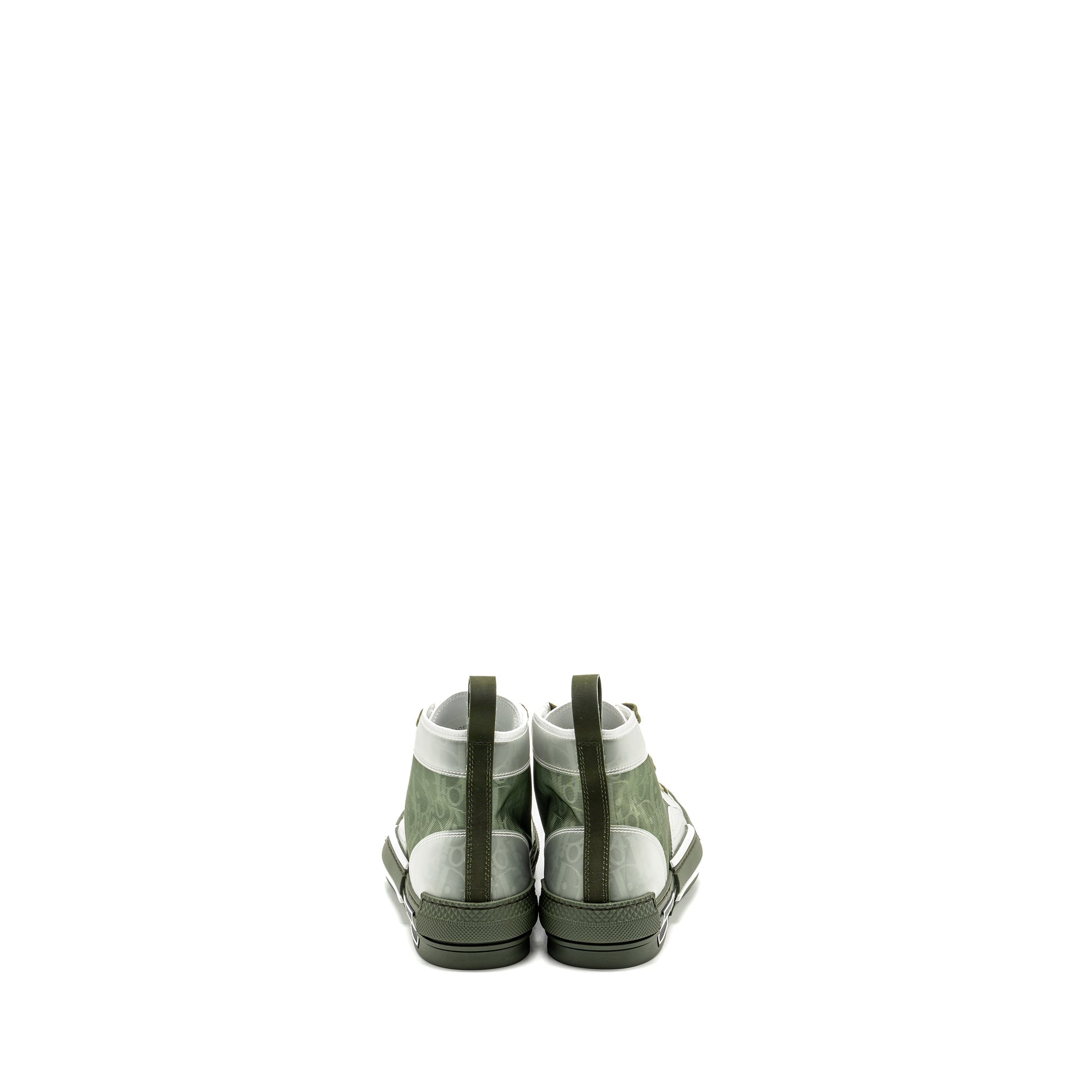 DIOR B23 OBLIQUE HIGH-TOP SNEAKER GREEN/OBLIQUE