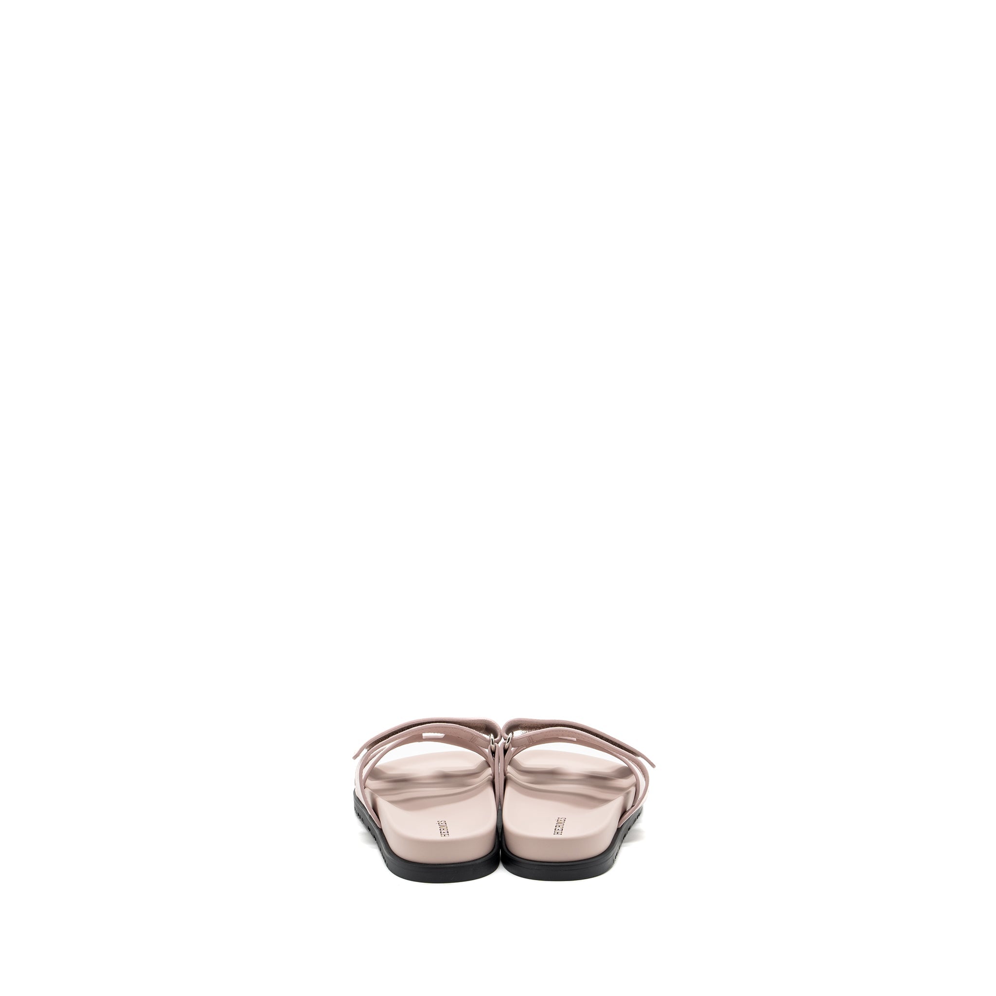 HERMES CHYPRE SANDALS SUEDE / MAUVE PALE