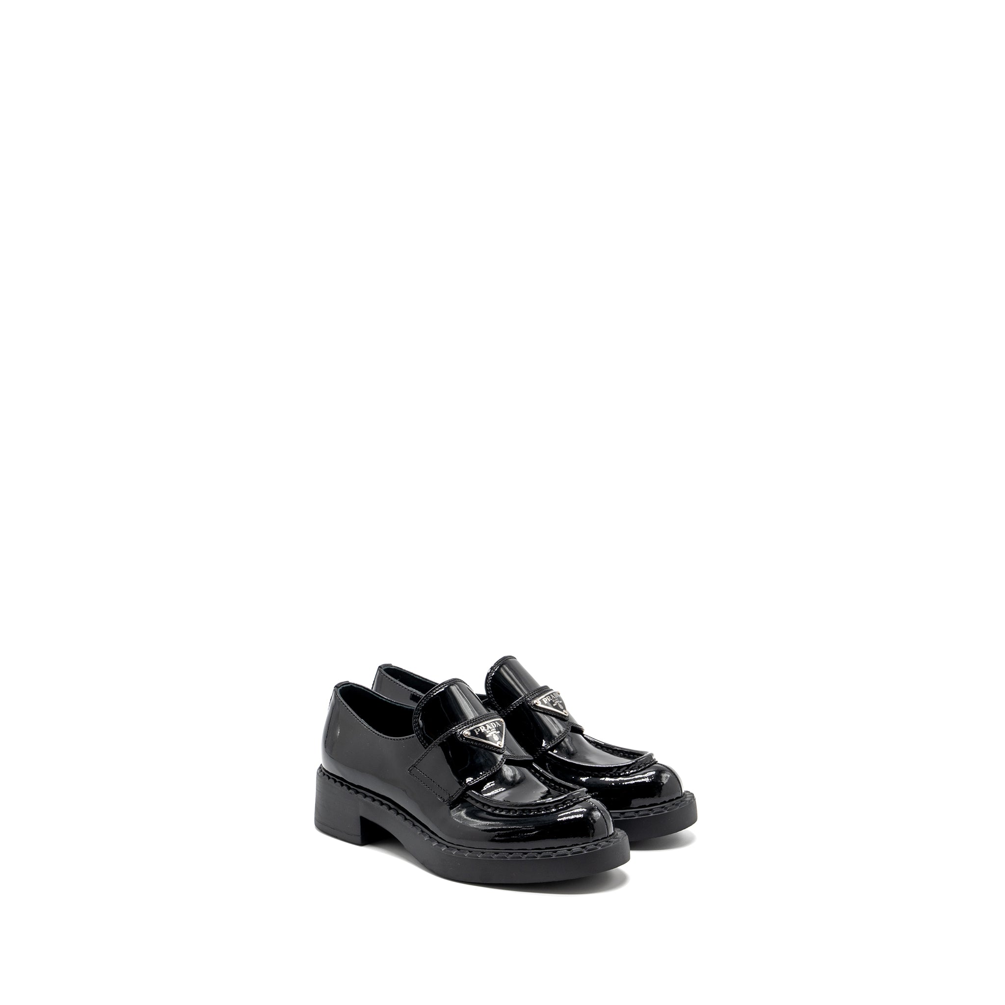 PRADA LOAFERS PATENT BLACK SHW