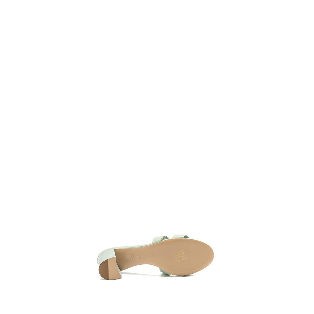HERMES OASIS SANDAL CALFSKIN VERT D EAU