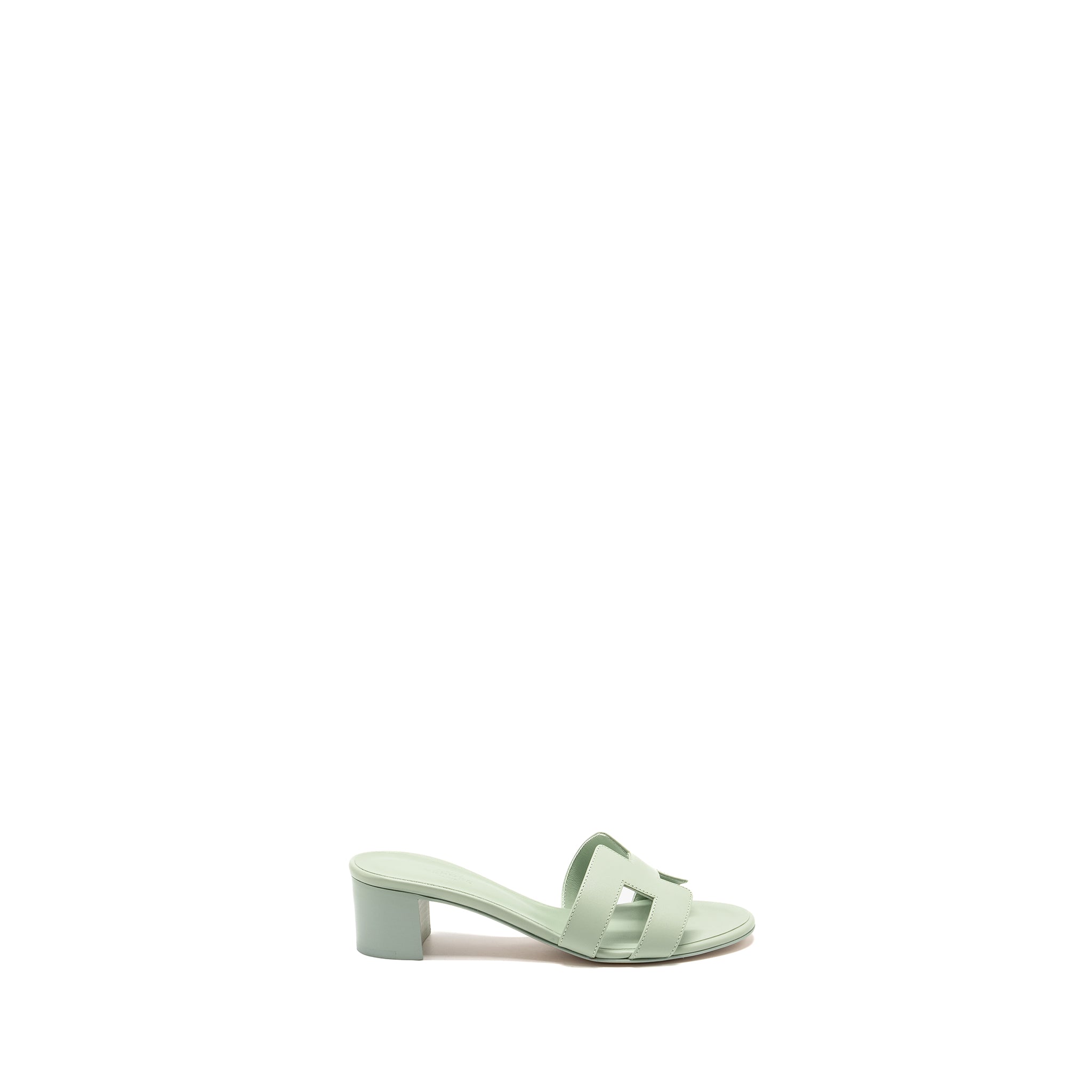 HERMES OASIS SANDAL CALFSKIN VERT D EAU