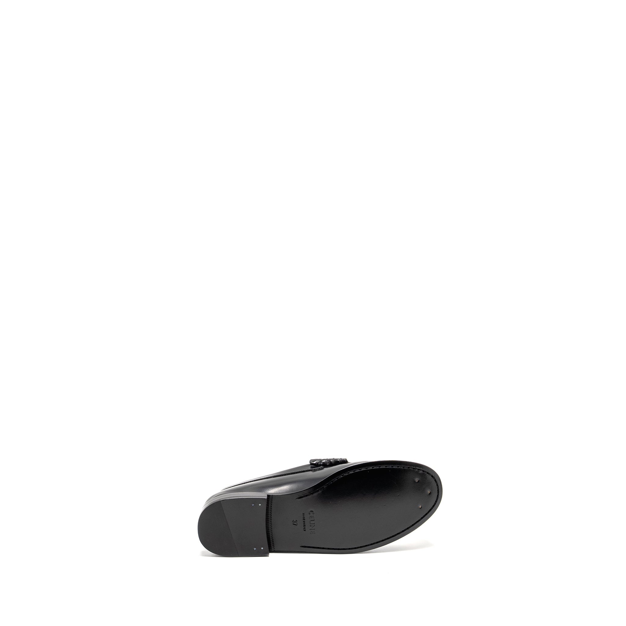 CELINE TRIOMPHE LOAFER POLISHED CALFSKIN BLACK GHW