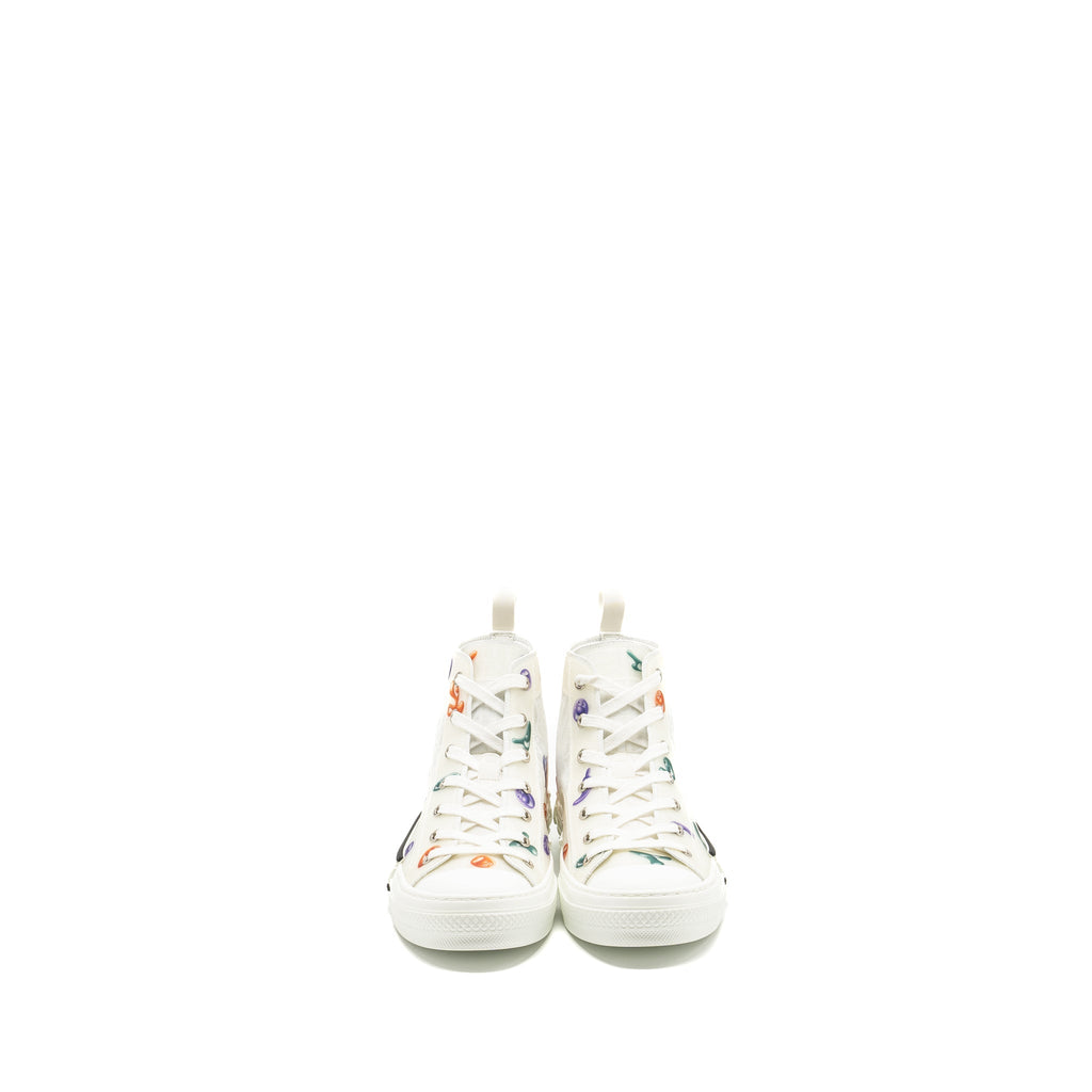 DIOR KENNY SCHARF B23 OBLIQUE HIGH-TOP SNEAKER WHITE/MULTICOLOUR