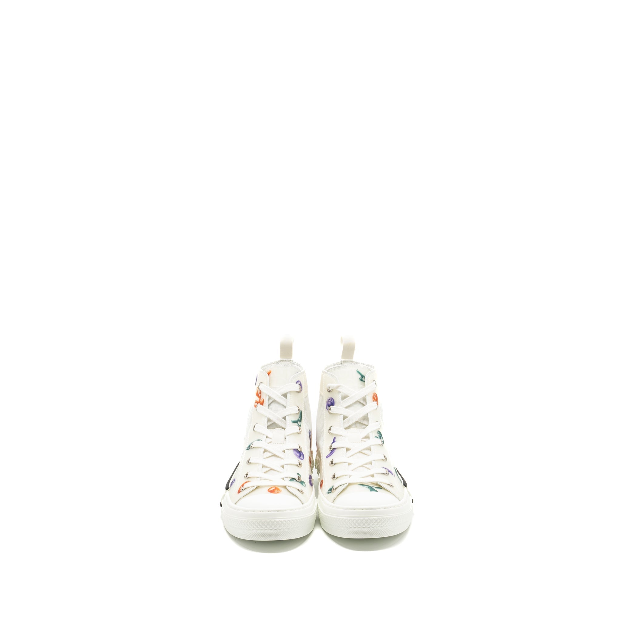 DIOR KENNY SCHARF B23 OBLIQUE HIGH-TOP SNEAKER WHITE/MULTICOLOUR