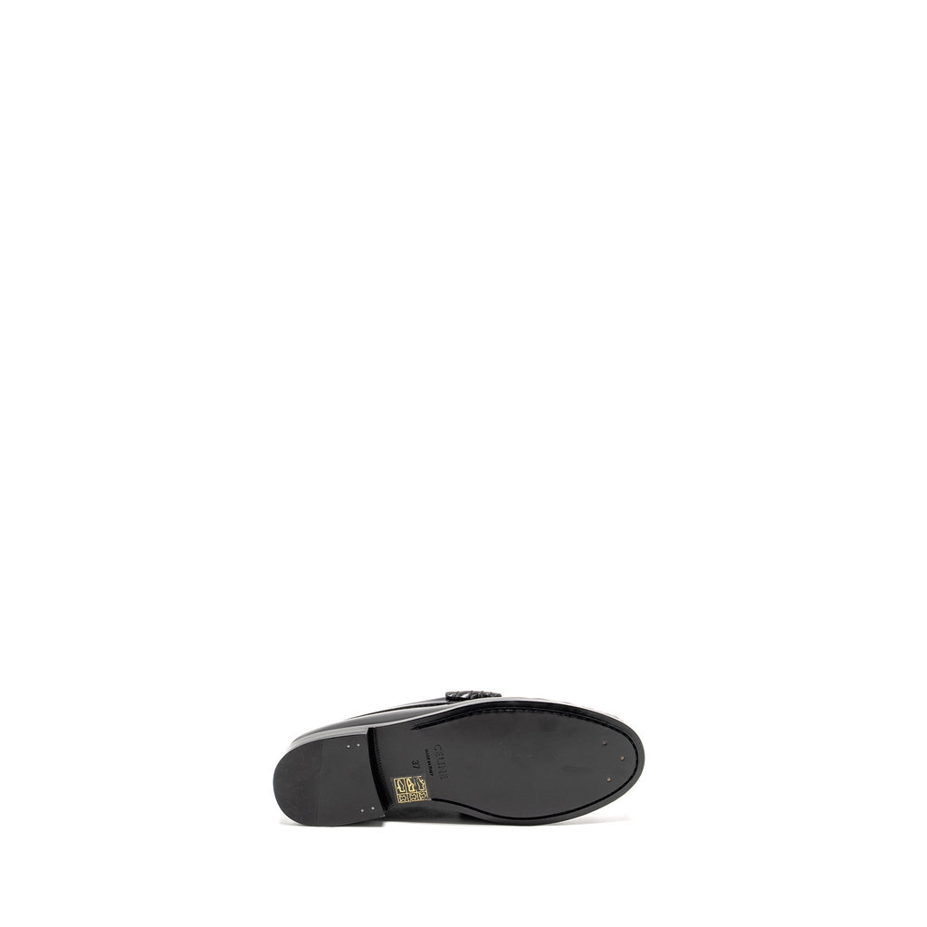 CELINE TRIOMPHE LOAFER POLISHED CALFSKIN BLACK GHW