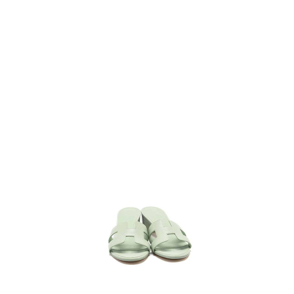 HERMES OASIS SANDAL CALFSKIN VERT D EAU