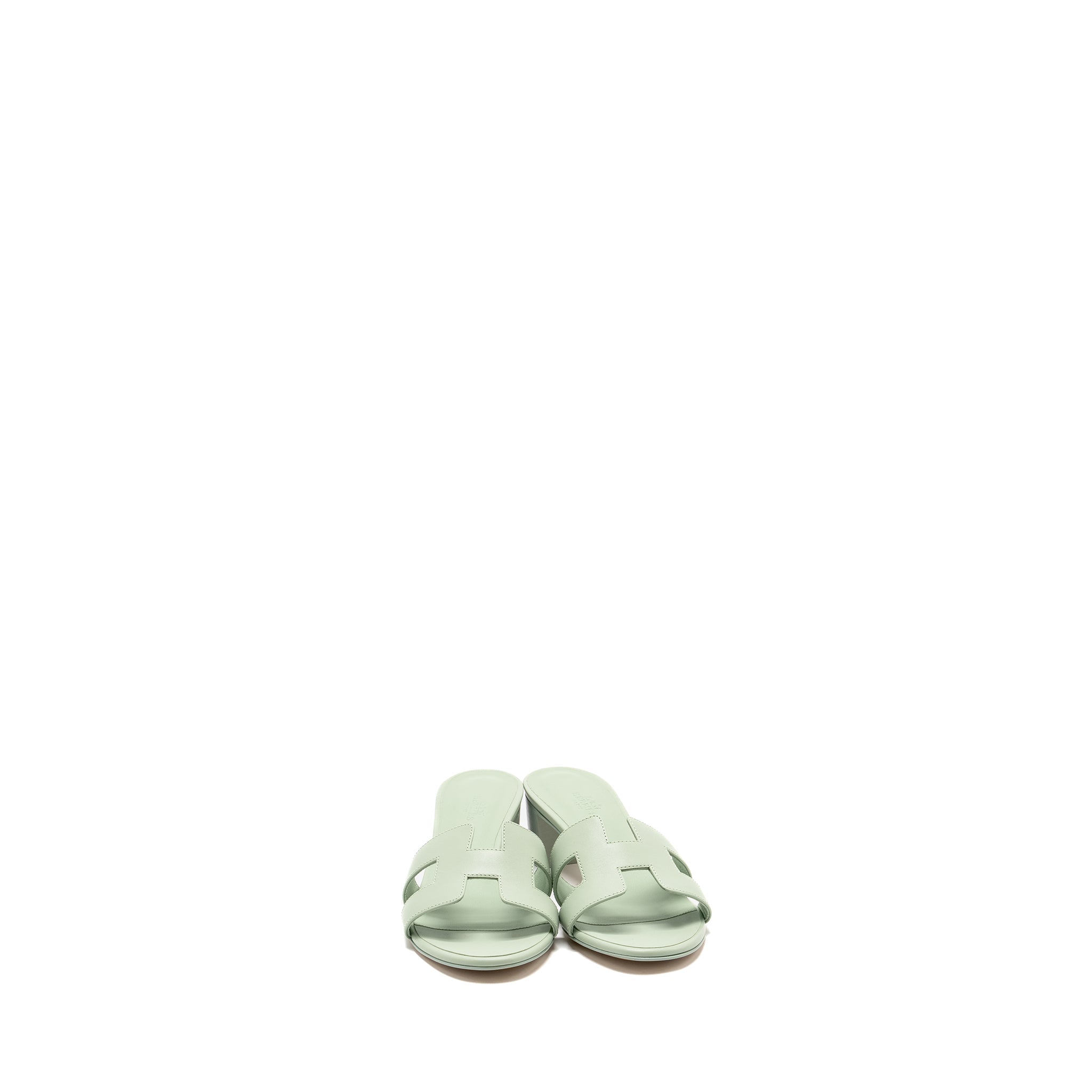 HERMES OASIS SANDAL CALFSKIN VERT D EAU