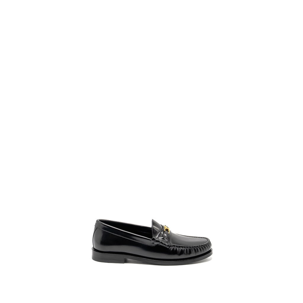 CELINE TRIOMPHE LOAFER POLISHED CALFSKIN BLACK GHW