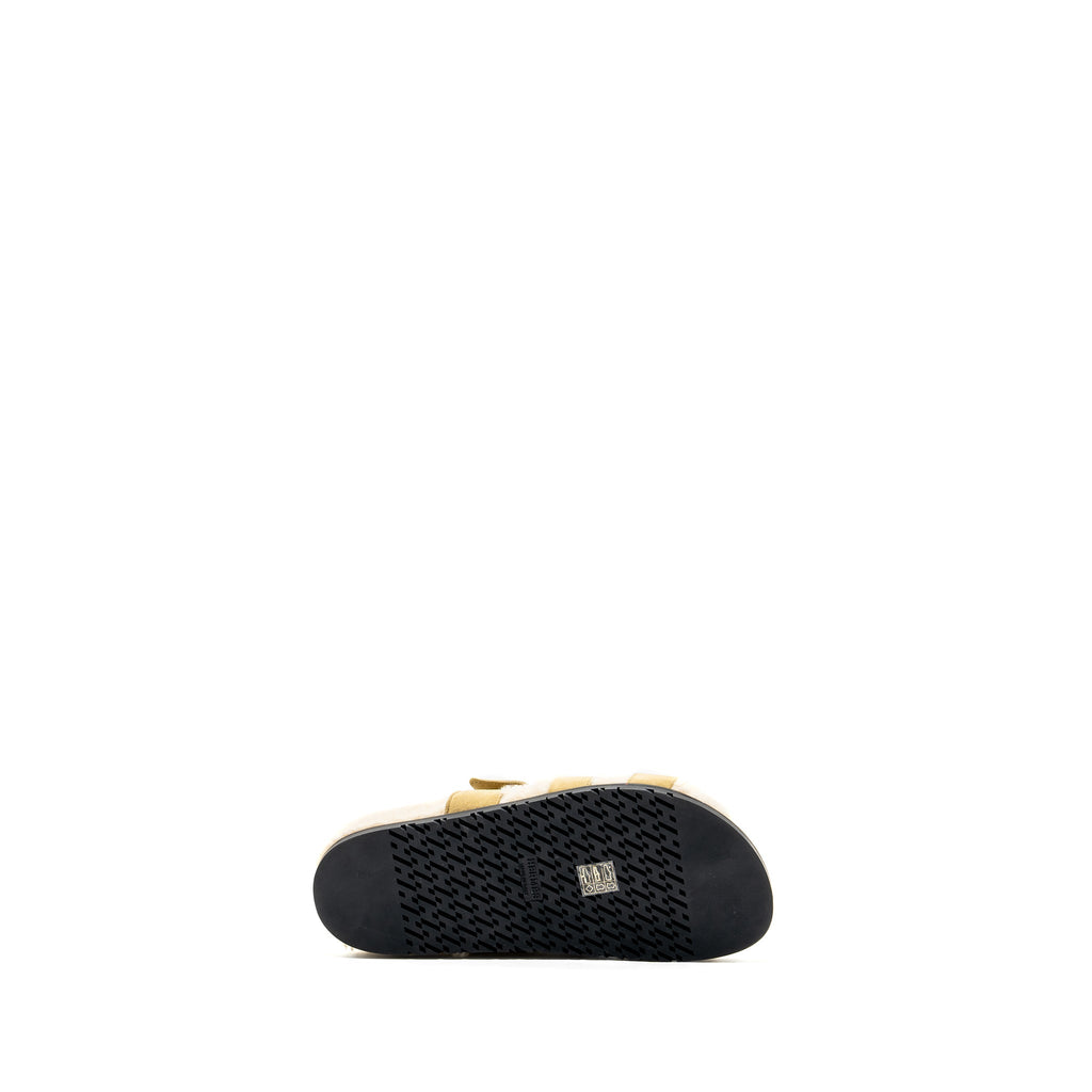 HERMES CHYPRE SANDALS CHÈVRE VELOURS BEIGE ALBATRE