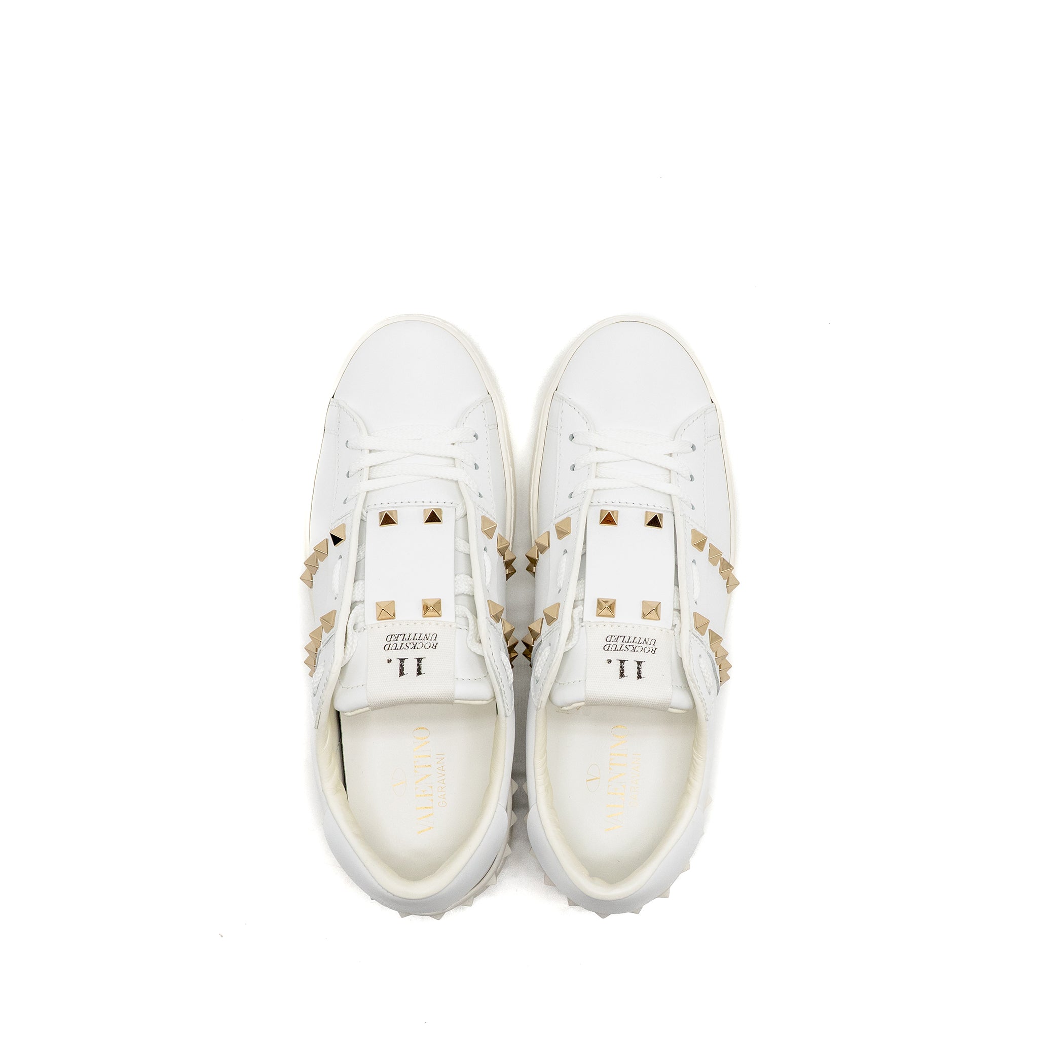 VALENTINO ROCKSTUD UNTITLED SNEAKERS CALFSKIN WHITE