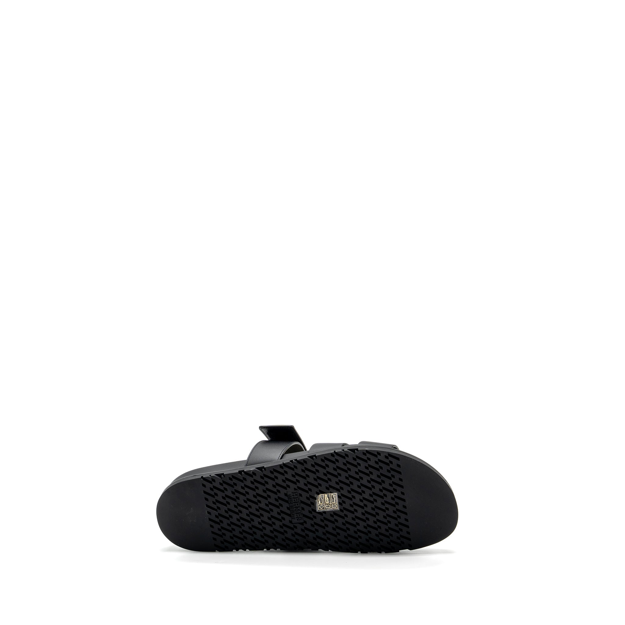 HERMES CHYPRE SANDALS BLACK
