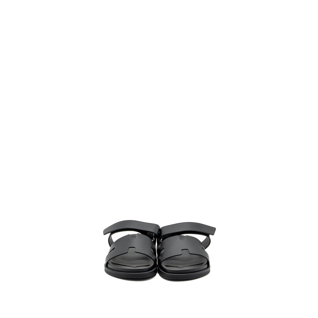 HERMES CHYPRE SANDALS BLACK