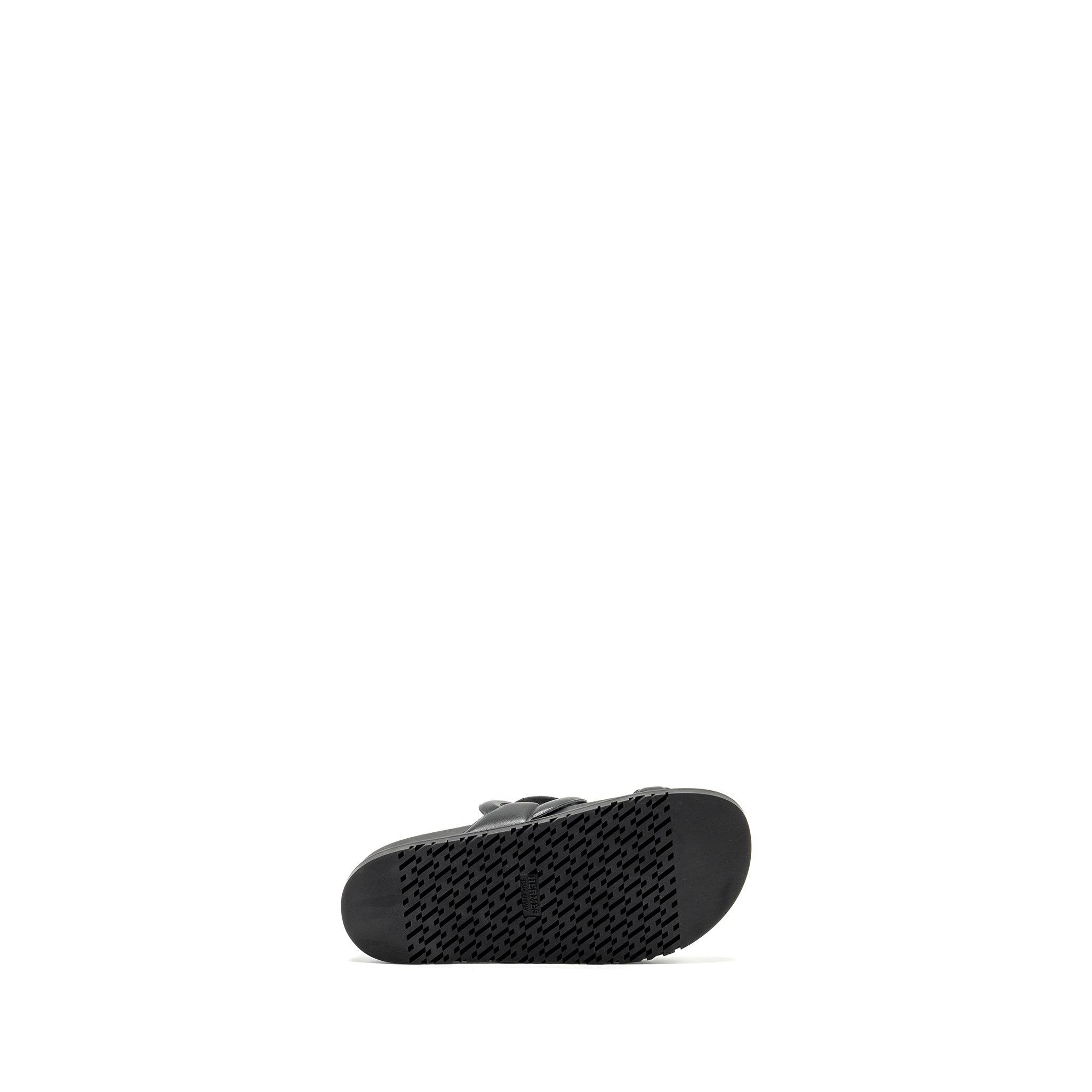HERMES EXTRA SANDALS NAPPA BLACK