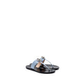 GUCCI LEATHER THONG SANDAL WITH DOUBLE G LEATHER LIGHT BLUE SHW