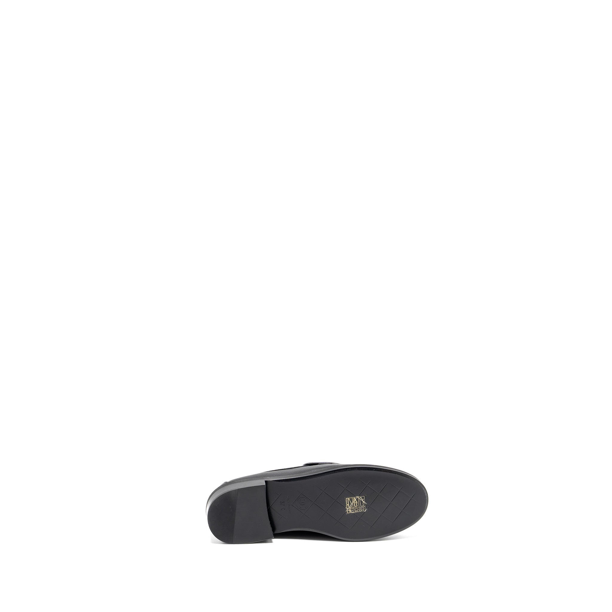 CHANEL 24C QUILTED CC LOGO LOAFER SO BLACK